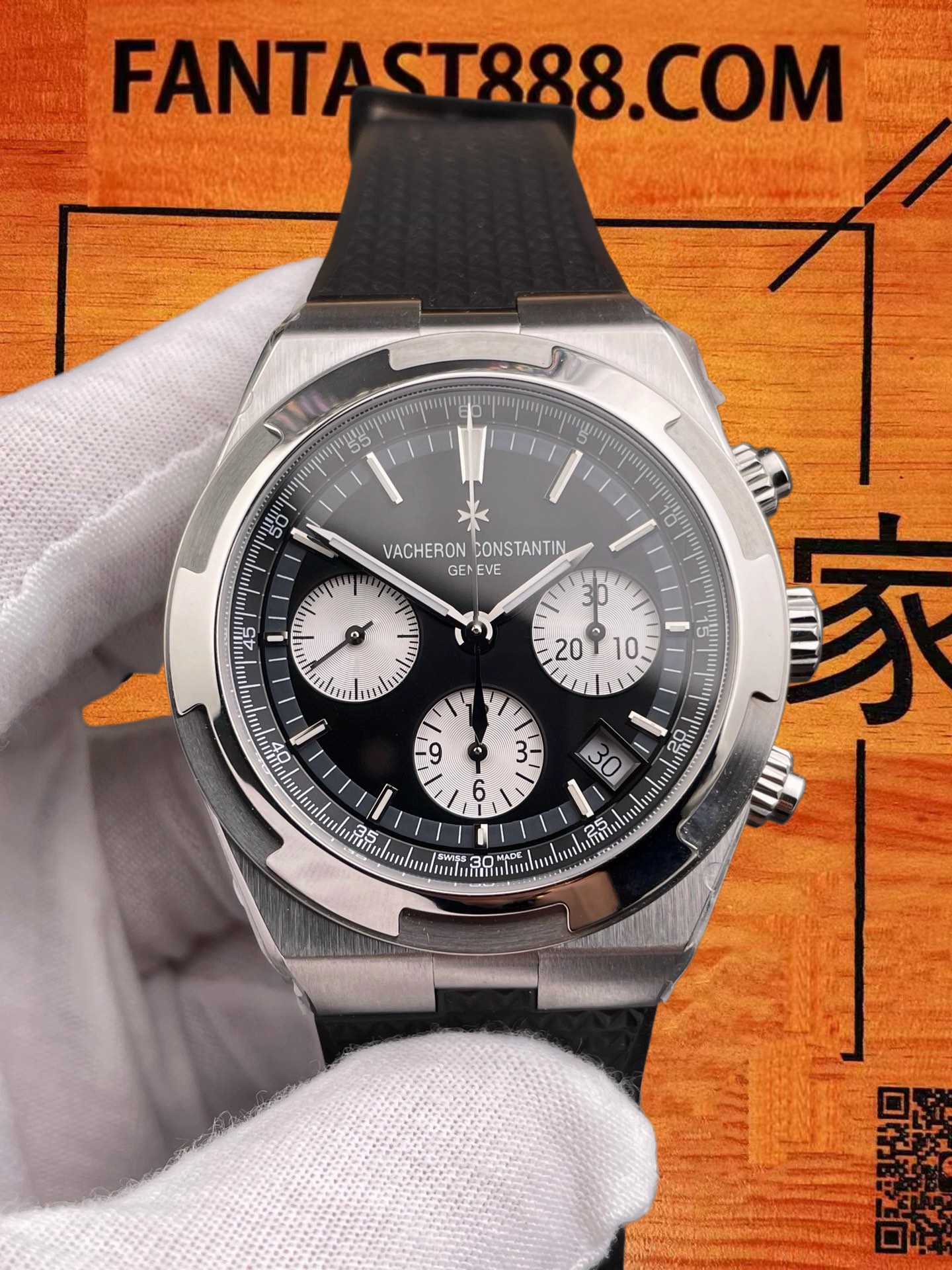 高仿江詩丹頓-縱橫四海5500V-黑熊貓-42mm-7750機 實拍 3