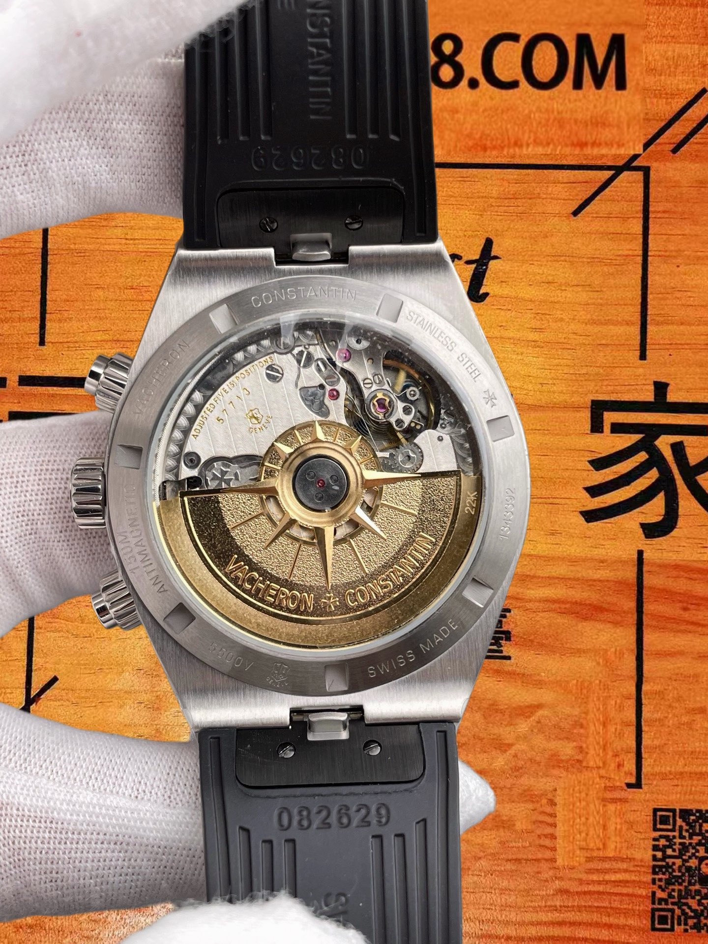 高仿江詩丹頓-縱橫四海5500V-黑熊貓-42mm-7750機 實拍 5