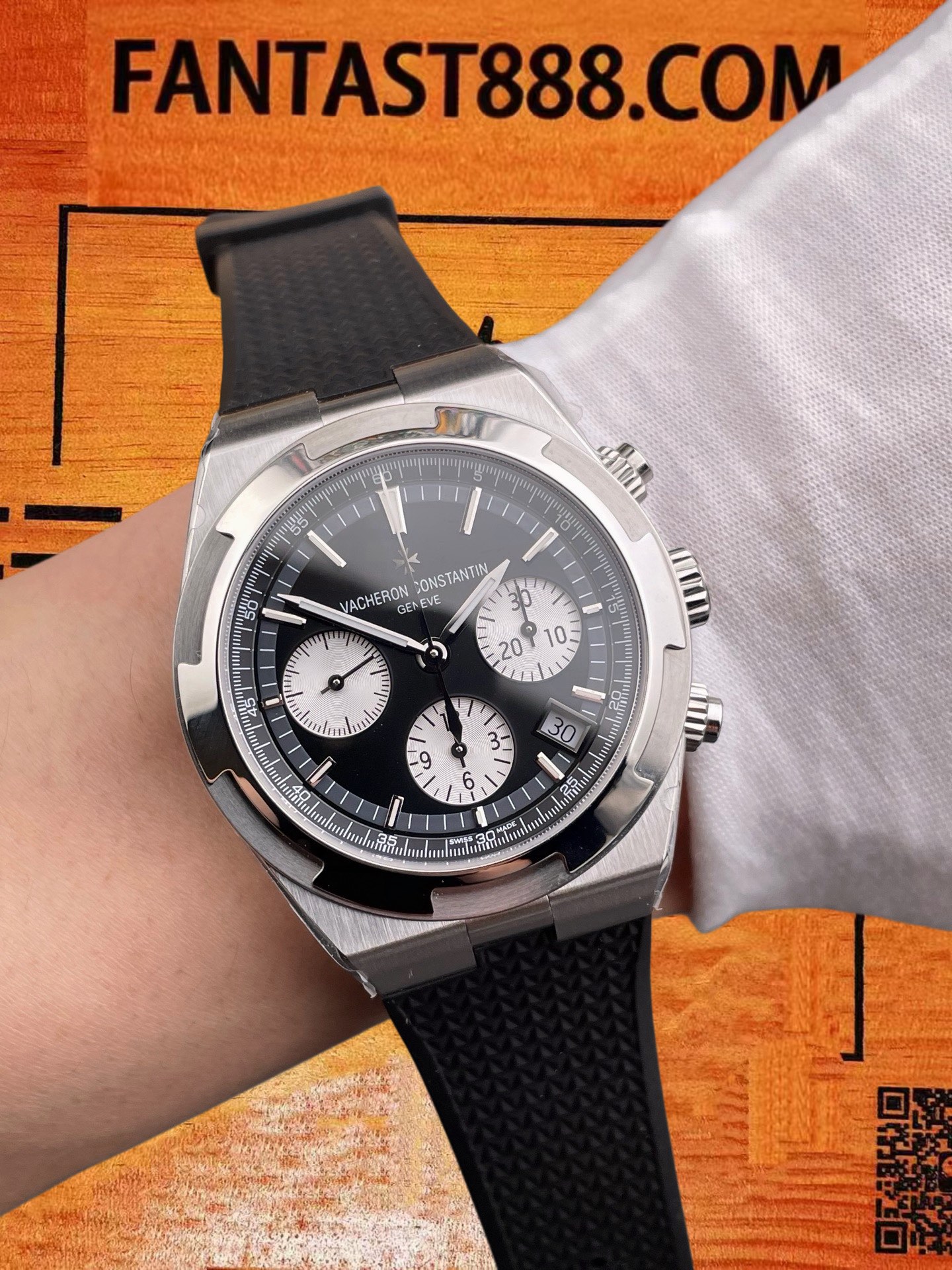 高仿江詩丹頓-縱橫四海5500V-黑熊貓-42mm-7750機 實拍 9