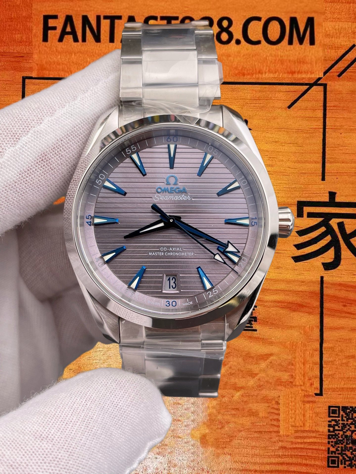 高仿歐米茄-海馬150-灰盤-41mm-8900機 實拍 3