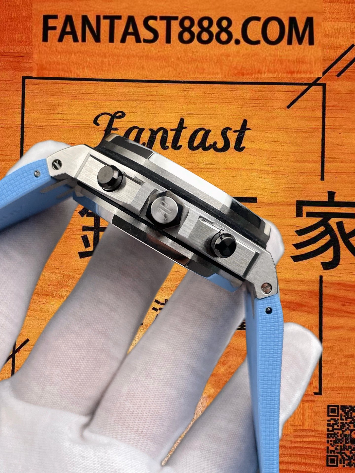 高仿愛彼-皇家橡樹離岸26238-藍盤-42mm-7750機 實拍 4