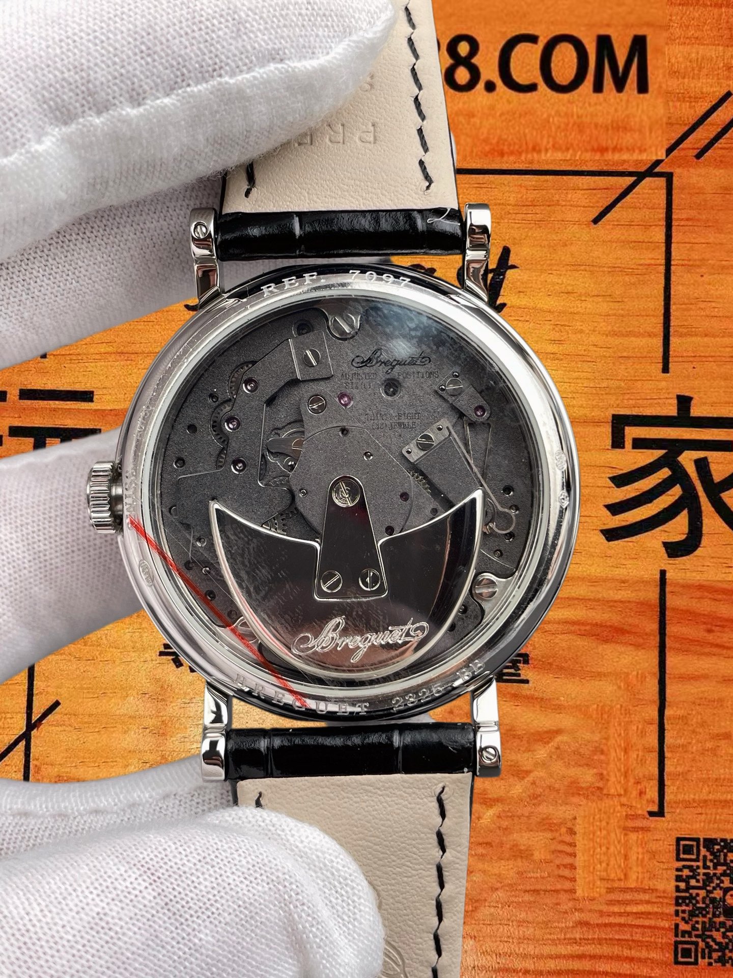 高仿寶璣-傳世7057-白盤-40mm-逆跳秒針 實拍 5