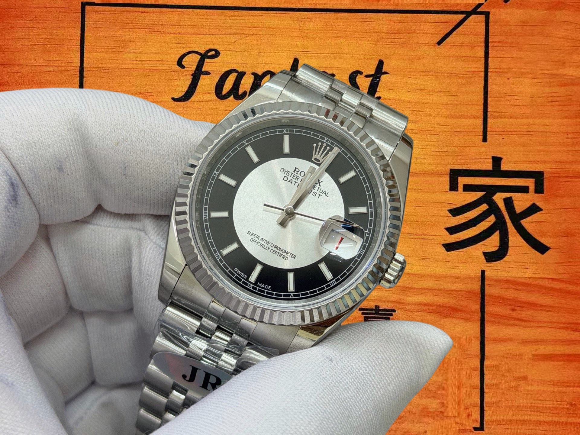 高仿勞力士-日誌型36mm-復古唱片紋盤-3135機 實拍 3