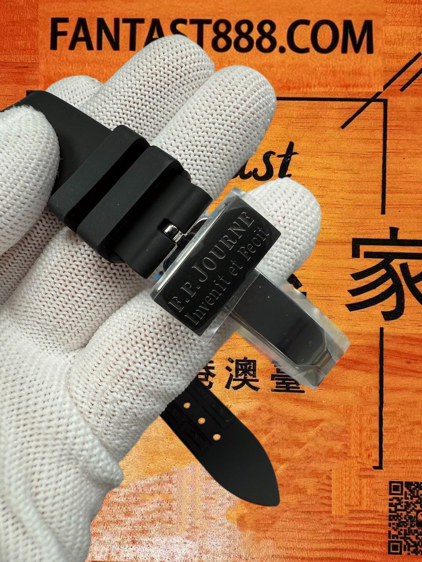 高仿F.P.Journe尊納-Elegante-白盤-黑鈦殼-40mm-石英 實拍 6
