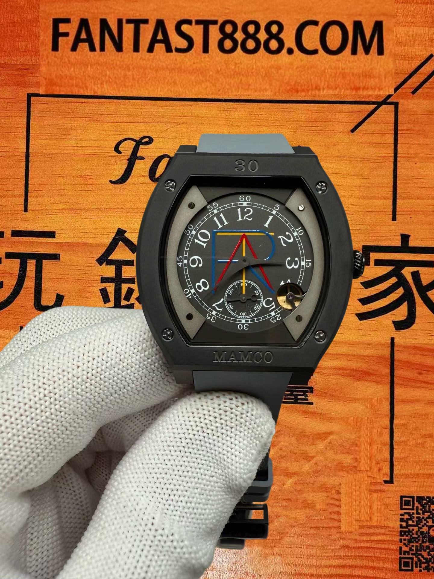 高仿F.P.Journe尊納-Elegante-限定黑面-黑陶瓷-40mm-石英 實拍 1