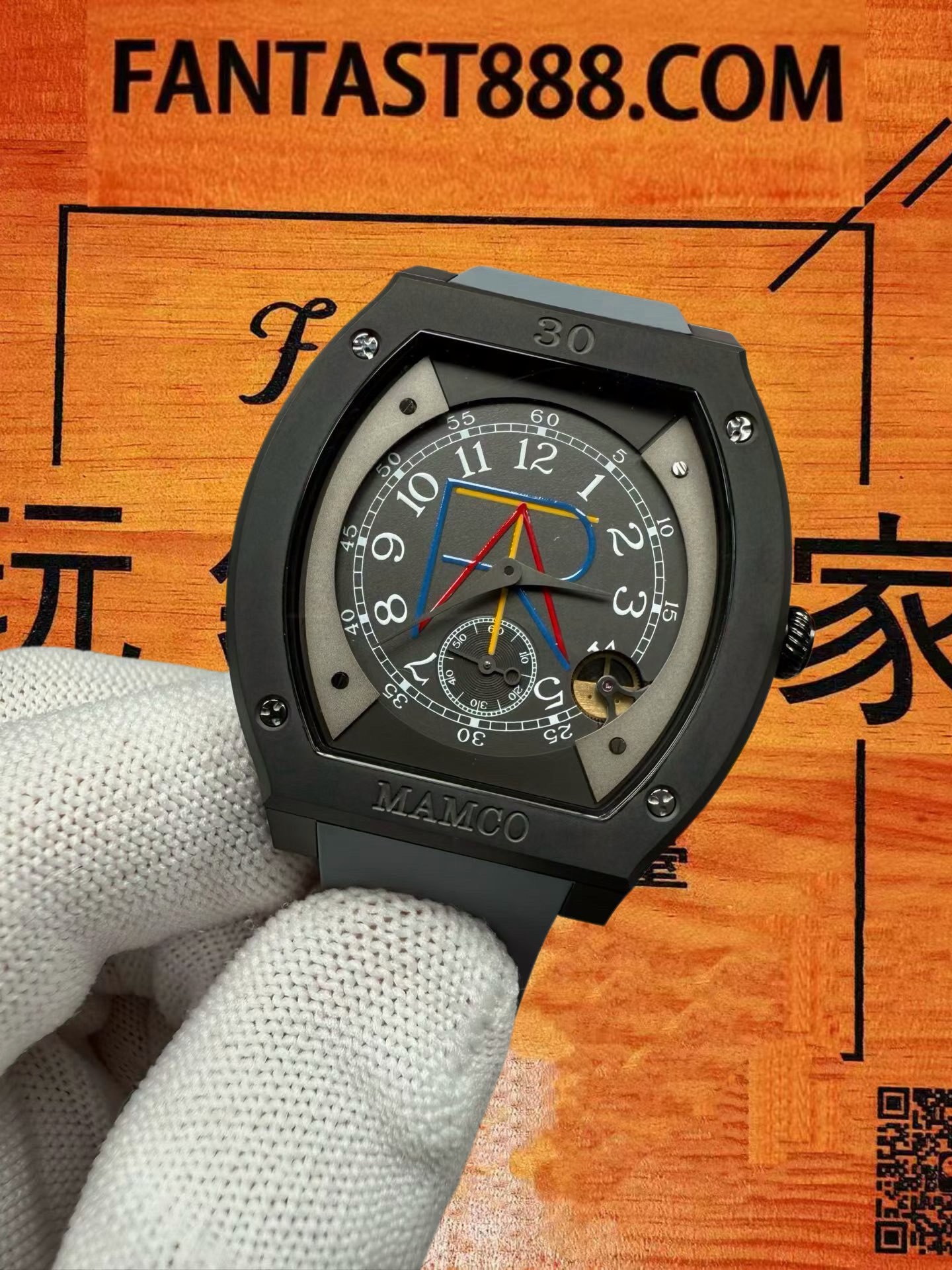 高仿F.P.Journe尊納-Elegante-限定黑面-黑陶瓷-40mm-石英 實拍 2
