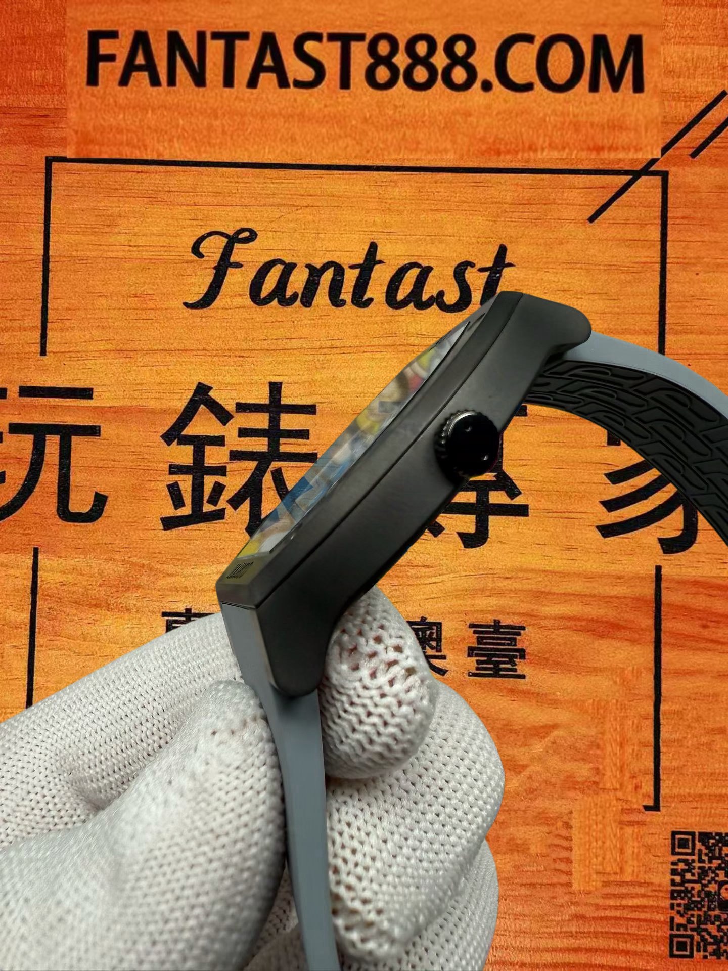 高仿F.P.Journe尊納-Elegante-限定黑面-黑陶瓷-40mm-石英 實拍 3