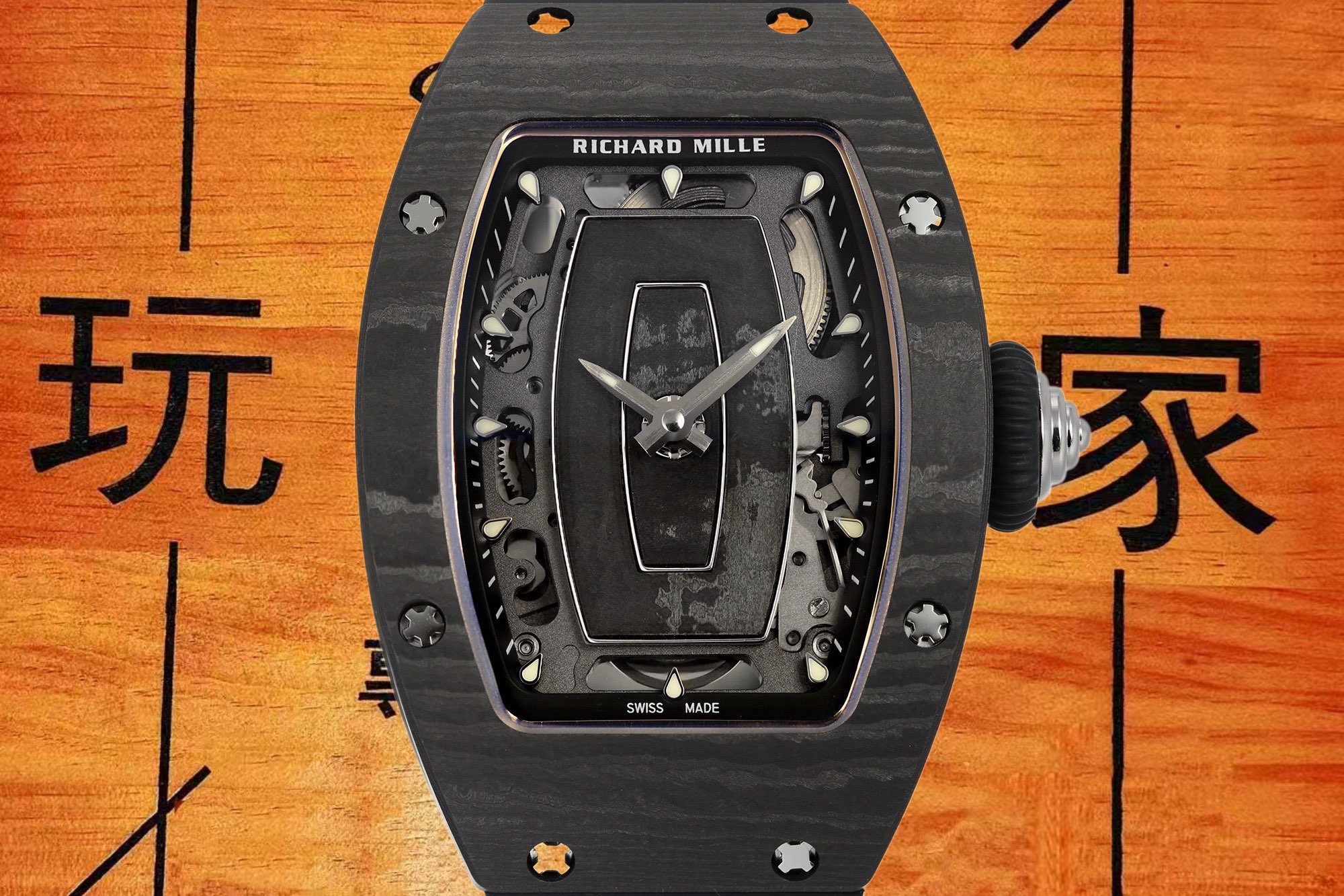 高仿理查德米勒-RM07-1-Carbon-T-碳纖維-45.66mm-CRMA2機 實拍 2
