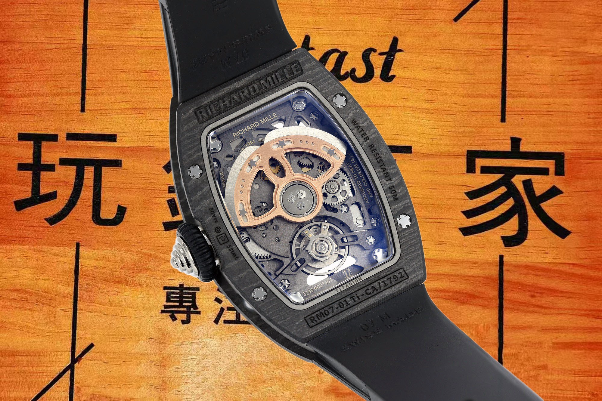 高仿理查德米勒-RM07-1-Carbon-T-碳纖維-45.66mm-CRMA2機 實拍 8