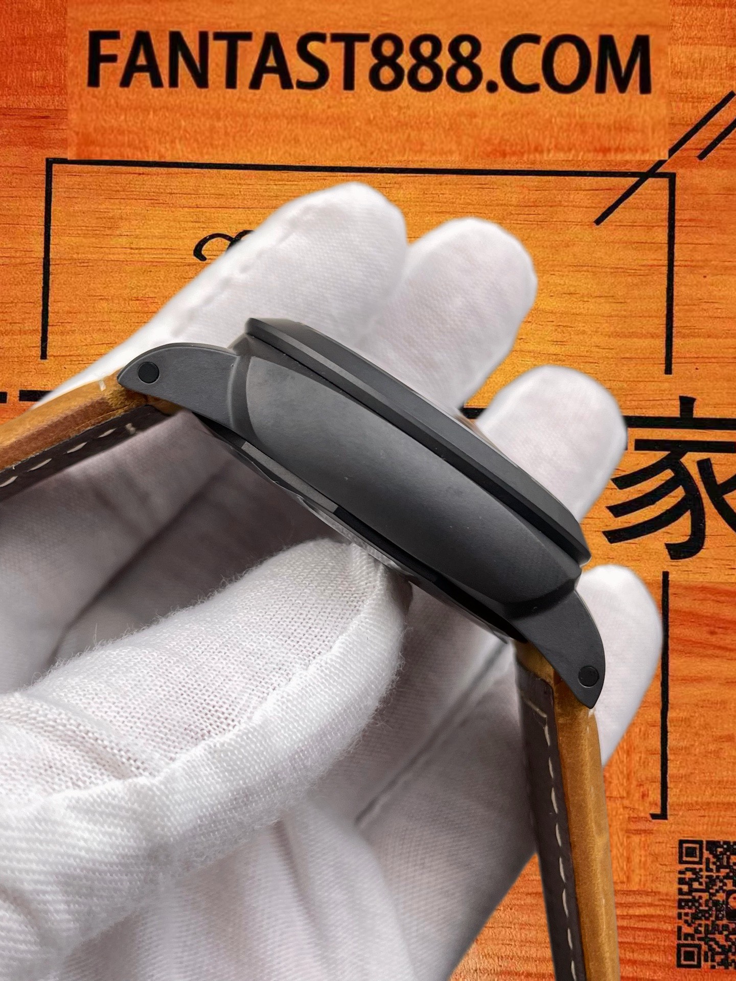 高仿沛納海-Luminor-GMT-PAM1441-黑陶瓷-44mm-P.9010機 實拍 4