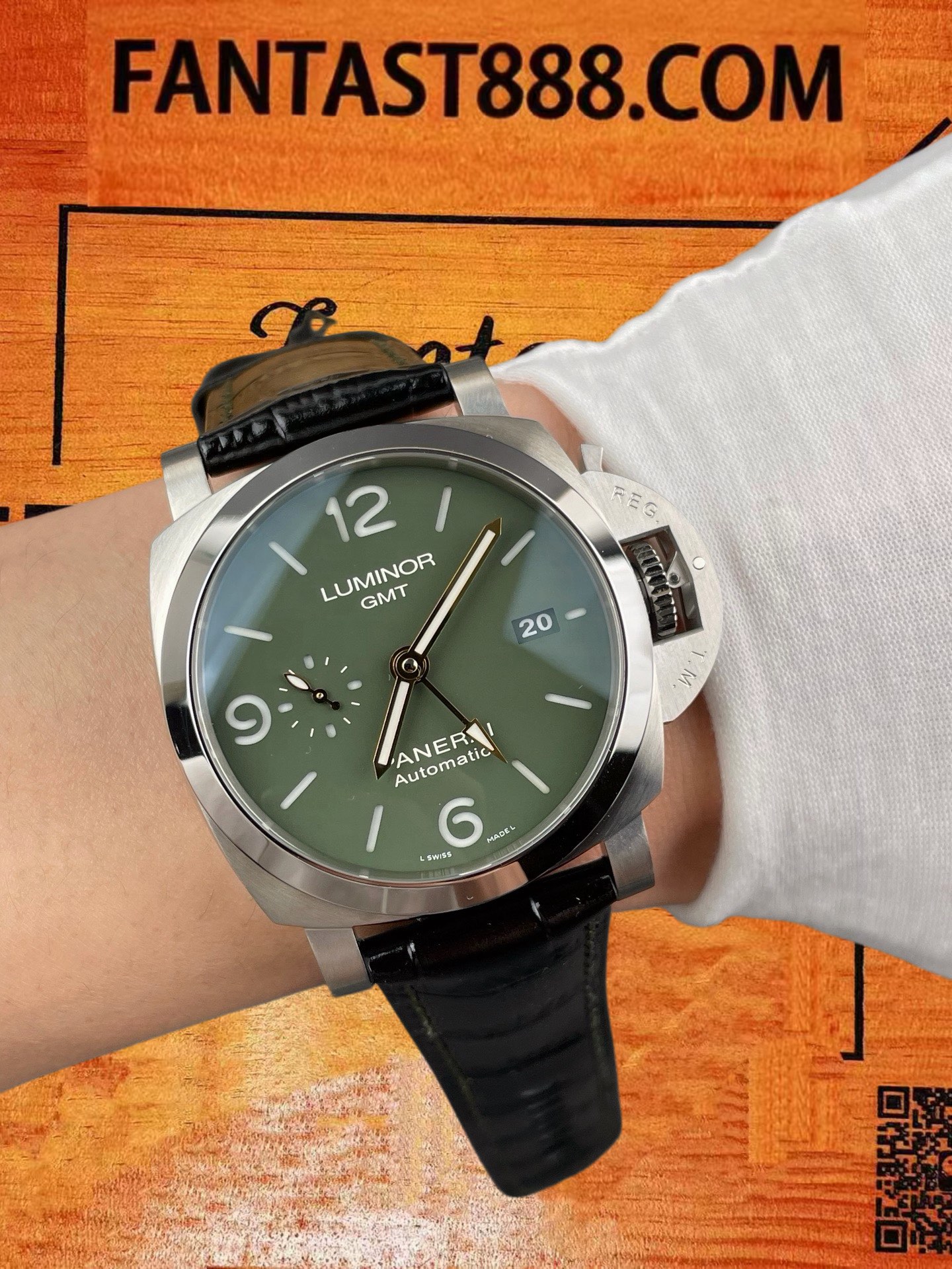 高仿沛納海-Luminor-PAM1056-44mm-自動機械 實拍 9