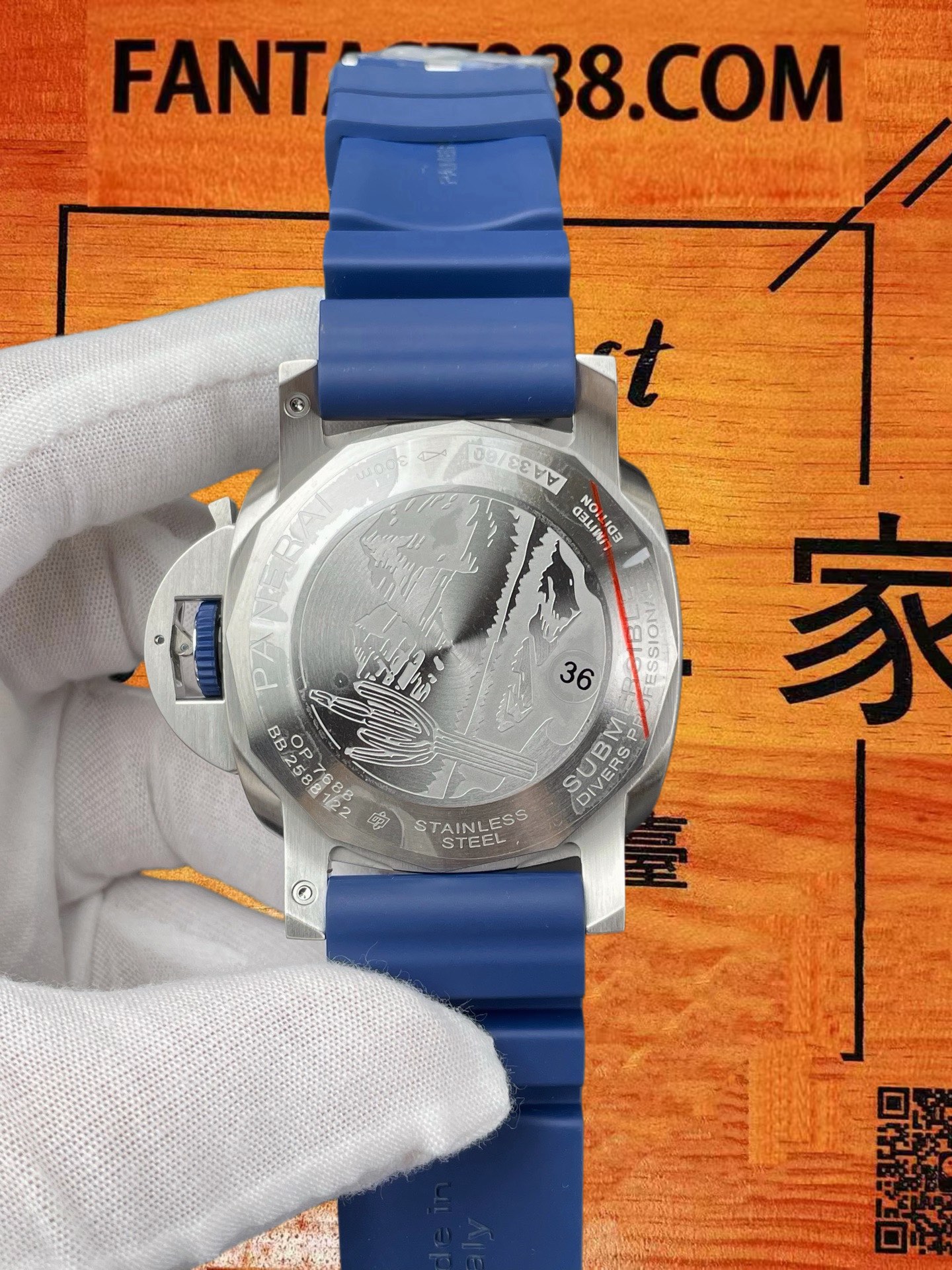 高仿沛納海-Luminor-PAM1696-44mm-自動機械 實拍 5
