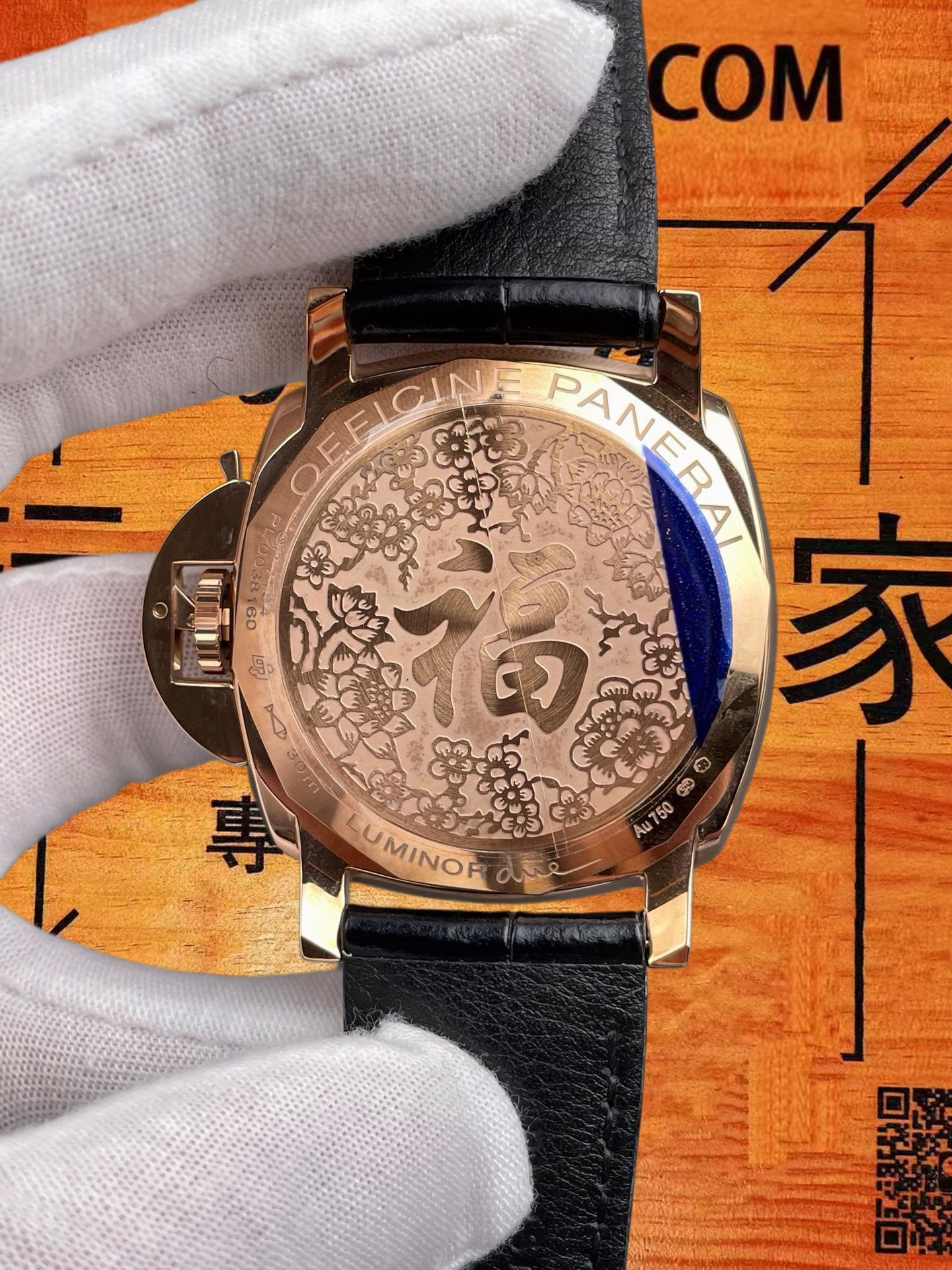 高仿沛納海-Luminor-PAM908-金福-42mm-9010機 實拍 5