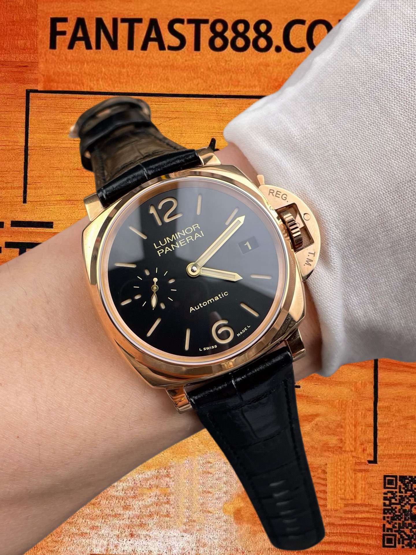 高仿沛納海-Luminor-PAM908-金福-42mm-9010機 實拍 9