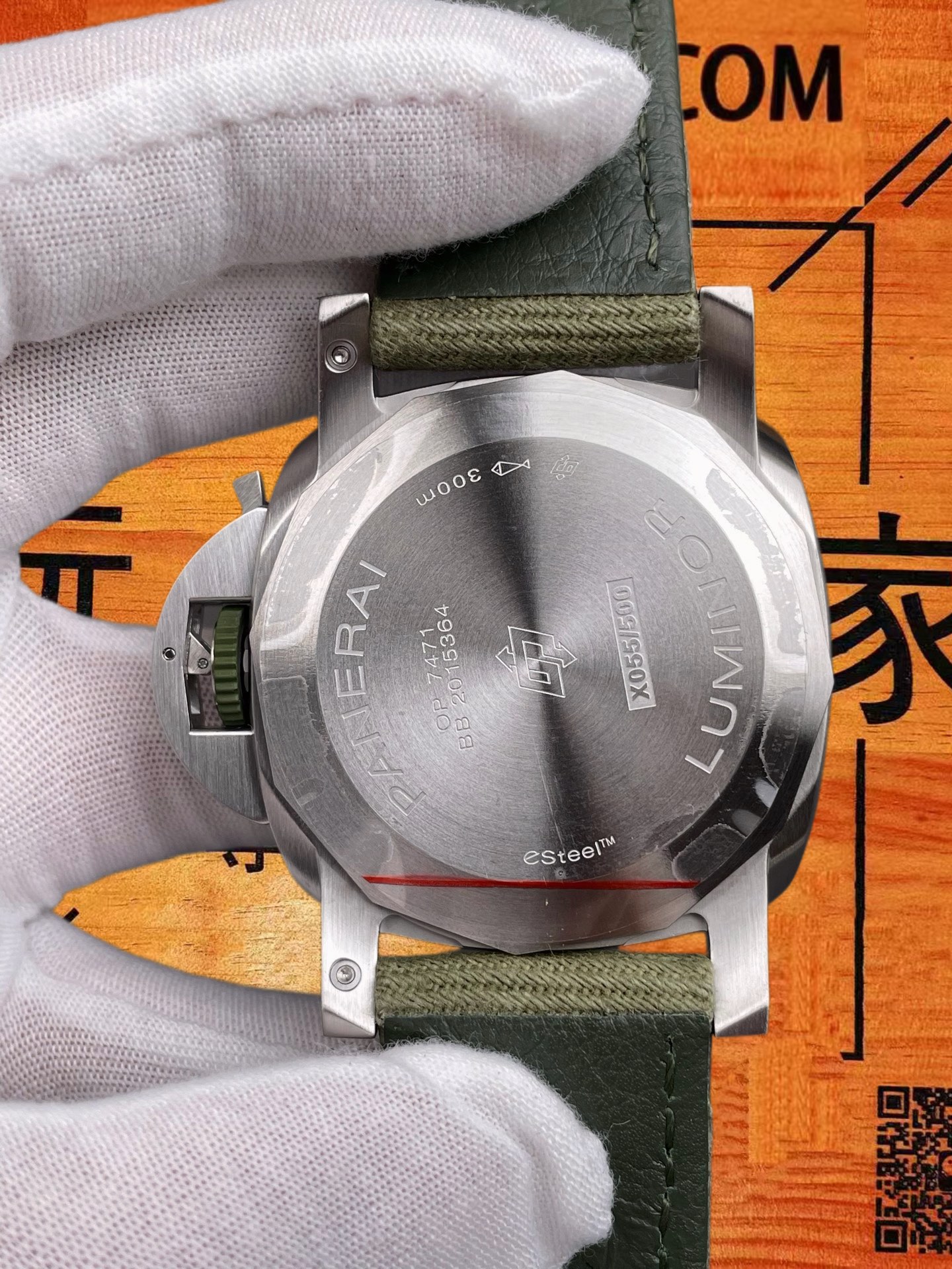 高仿沛納海-Luminor-PAM1356-墨綠盤-44mm 實拍 5