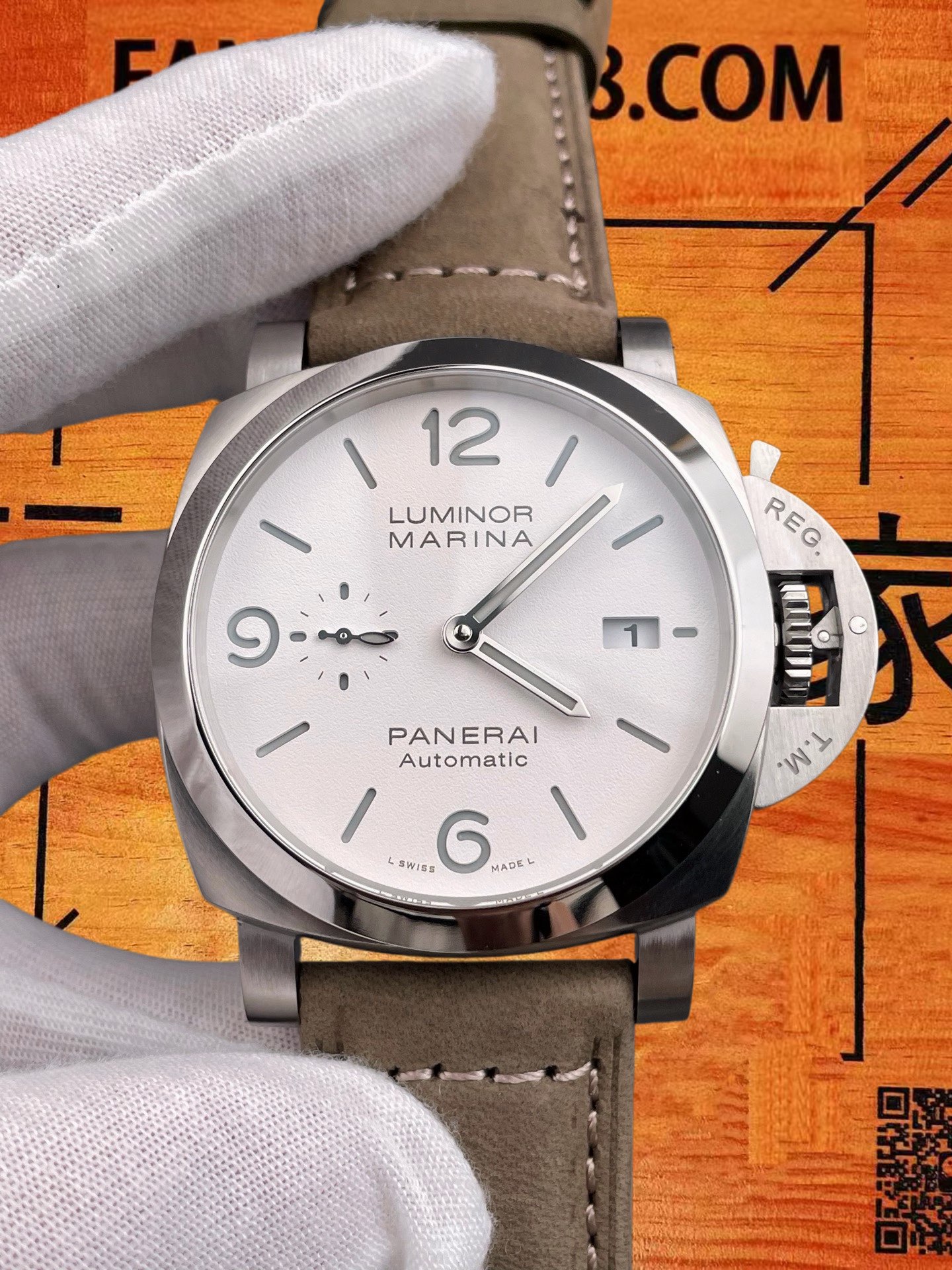 高仿沛納海-Luminor-PAM1314-白馬王子-42mm 實拍 4