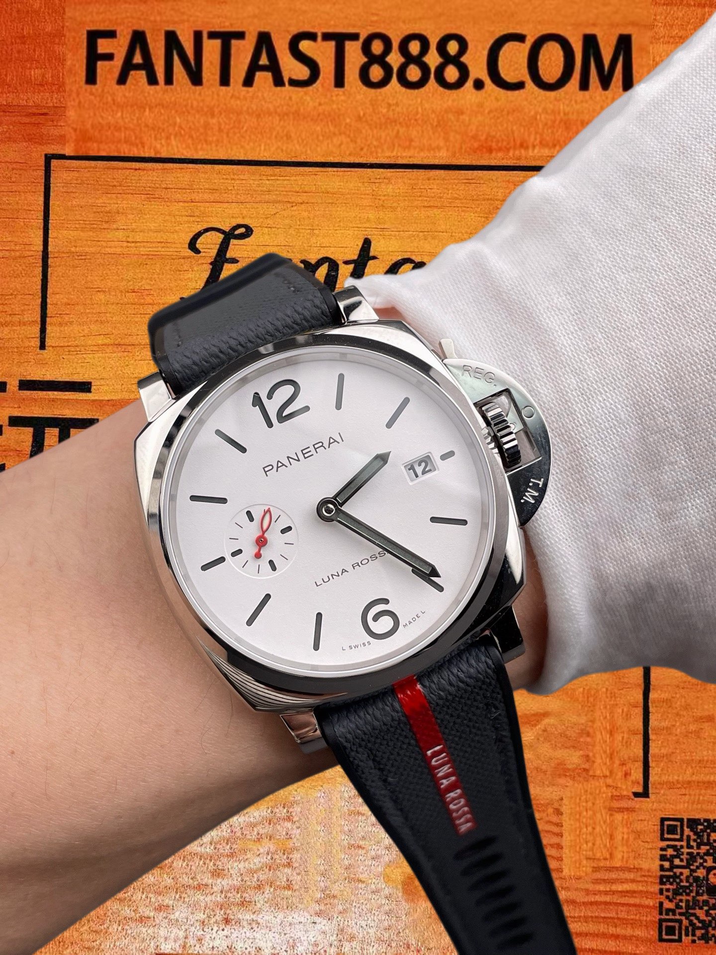 高仿沛納海-Luminor-PAM1381-白盤-42mm 實拍 9