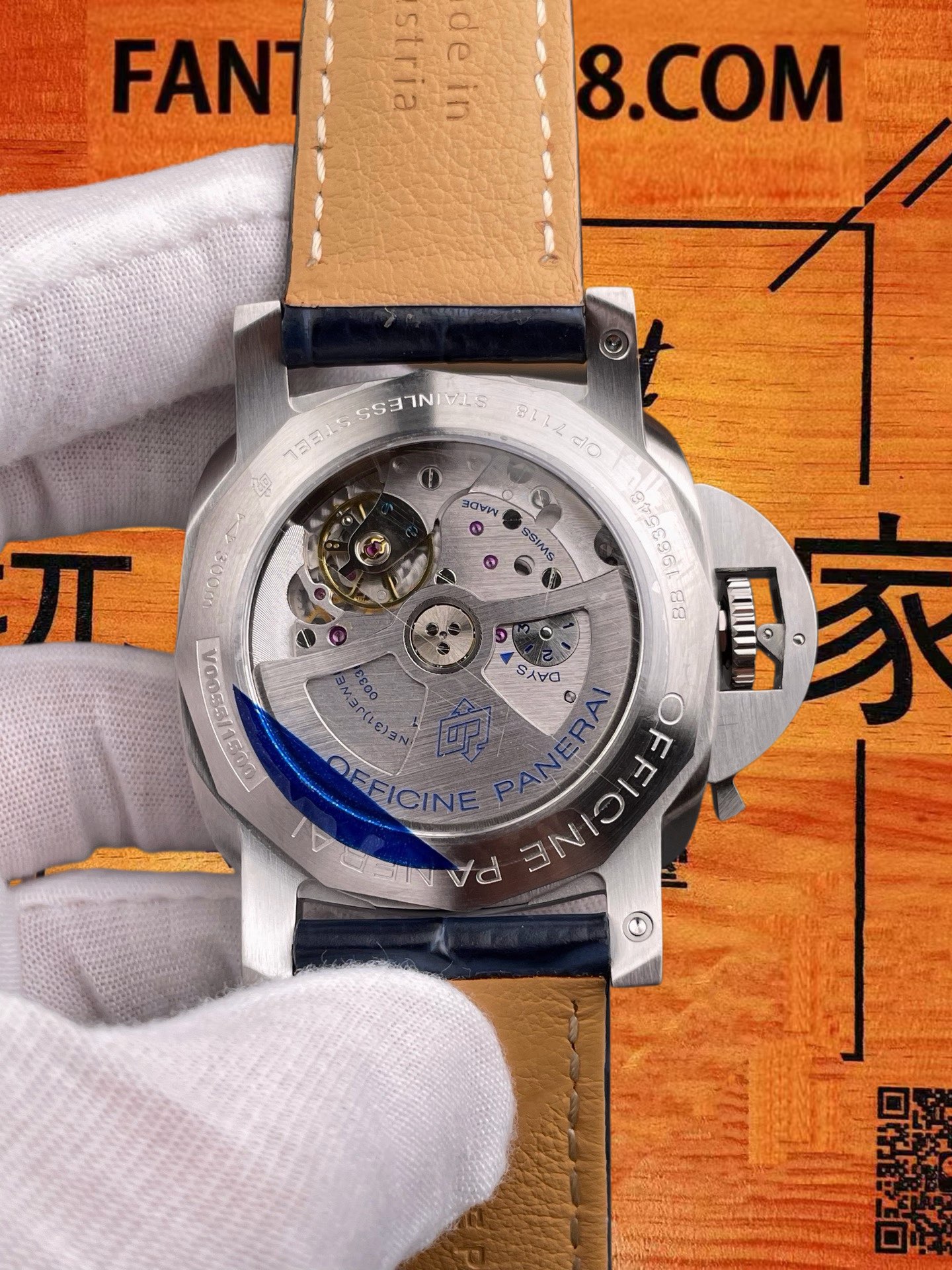 高仿沛納海-Luminor-GMT-PAM1033-44mm-雙時區 實拍 5
