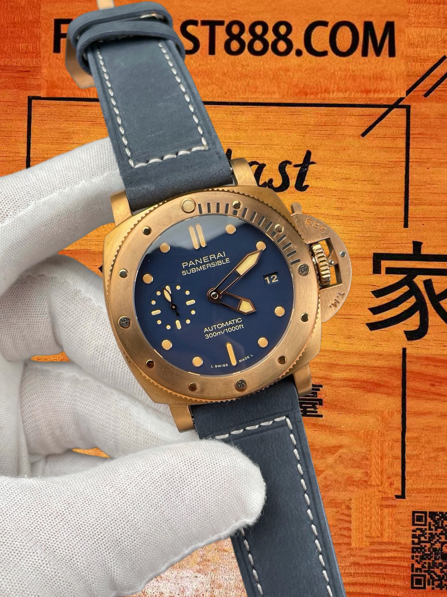 高仿沛納海-Luminor-PAM1074-42mm-自動機械 實拍 2