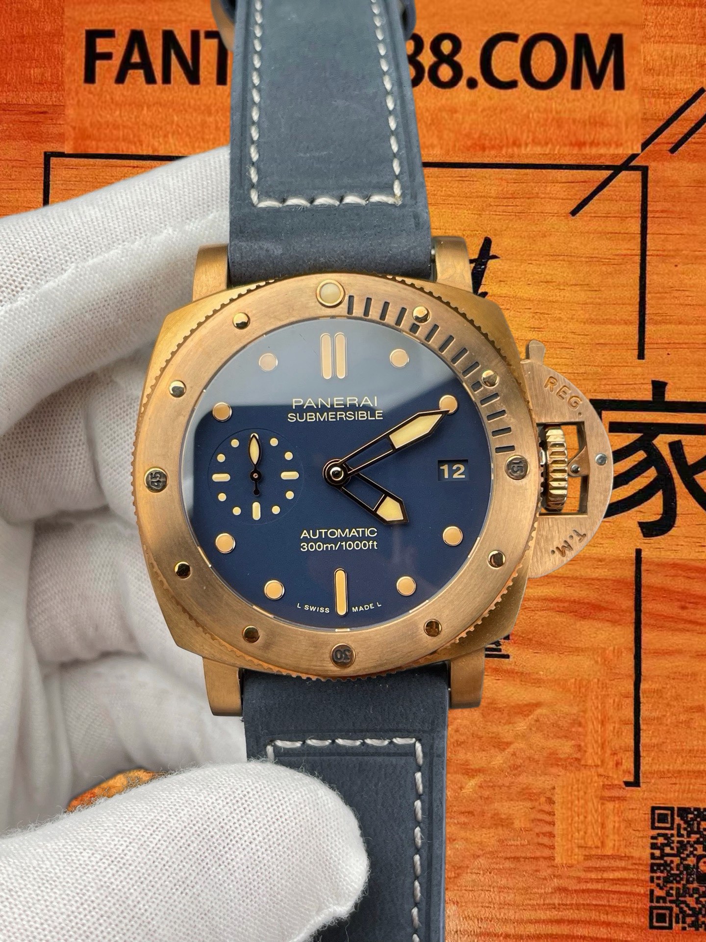 高仿沛納海-Luminor-PAM1074-42mm-自動機械 實拍 3