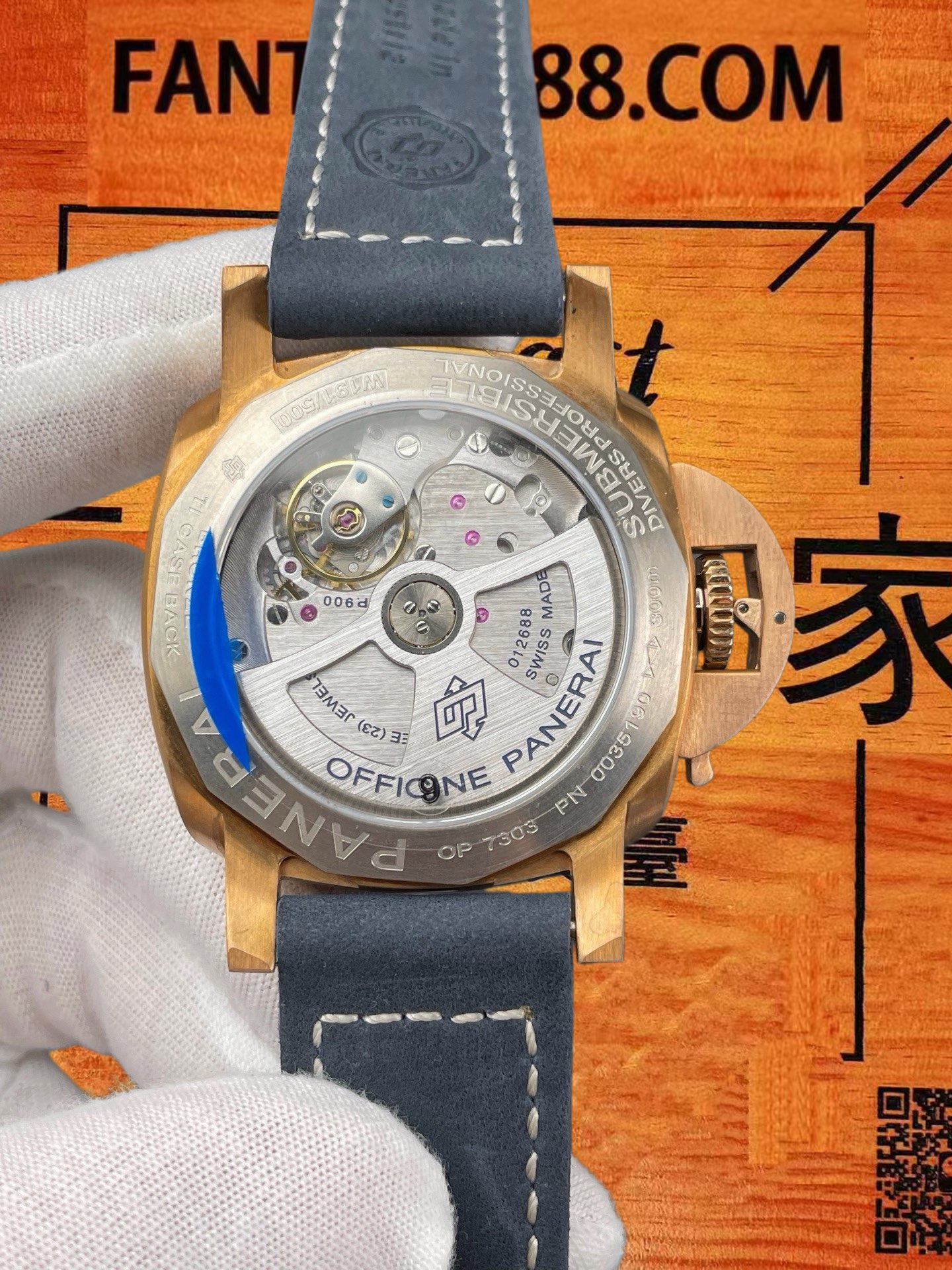 高仿沛納海-Luminor-PAM1074-42mm-自動機械 實拍 5