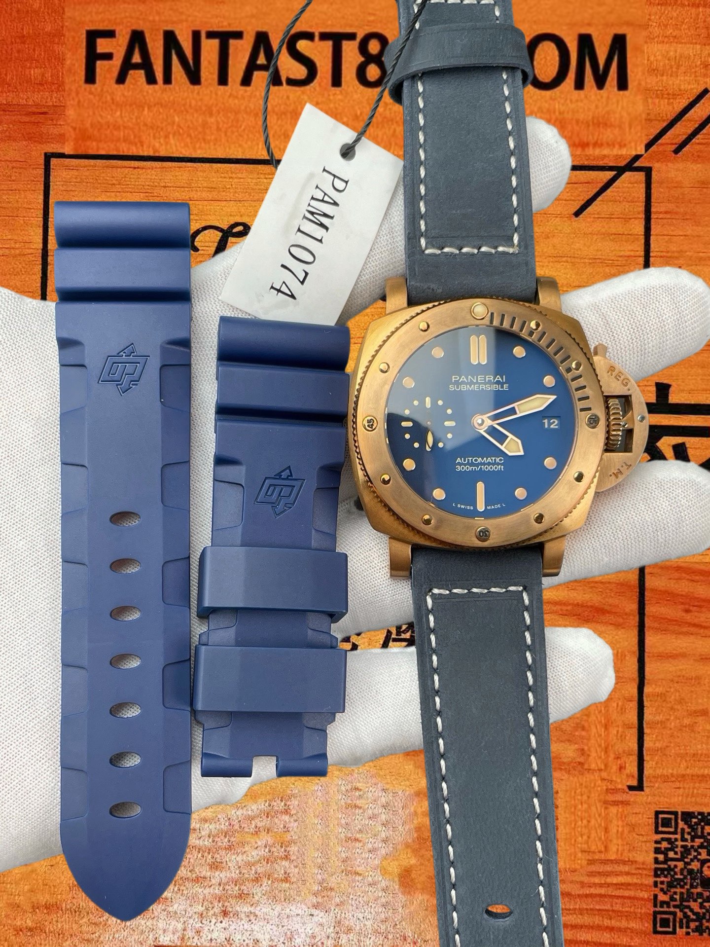 高仿沛納海-Luminor-PAM1074-42mm-自動機械 實拍 8
