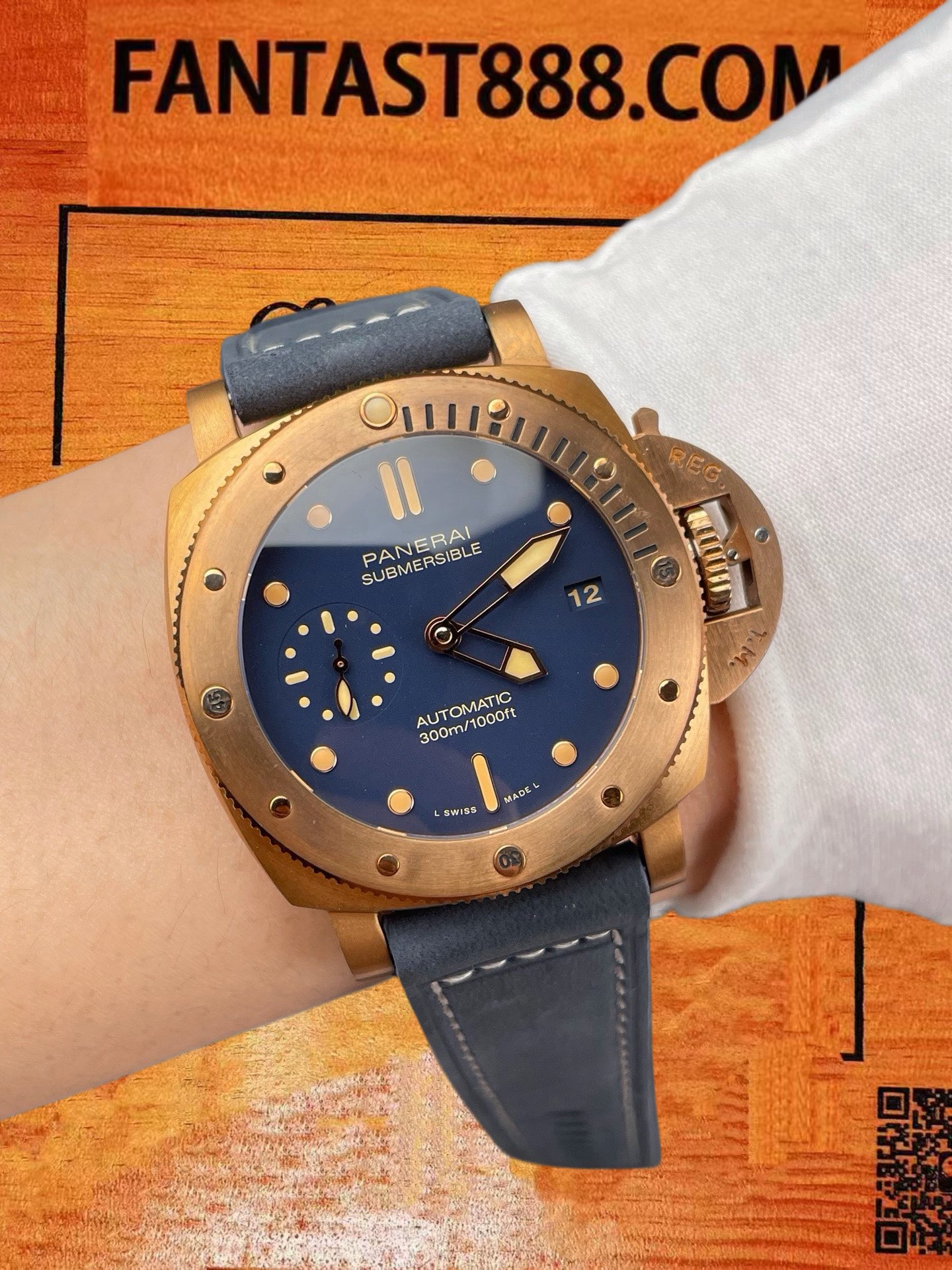 高仿沛納海-Luminor-PAM1074-42mm-自動機械 實拍 9
