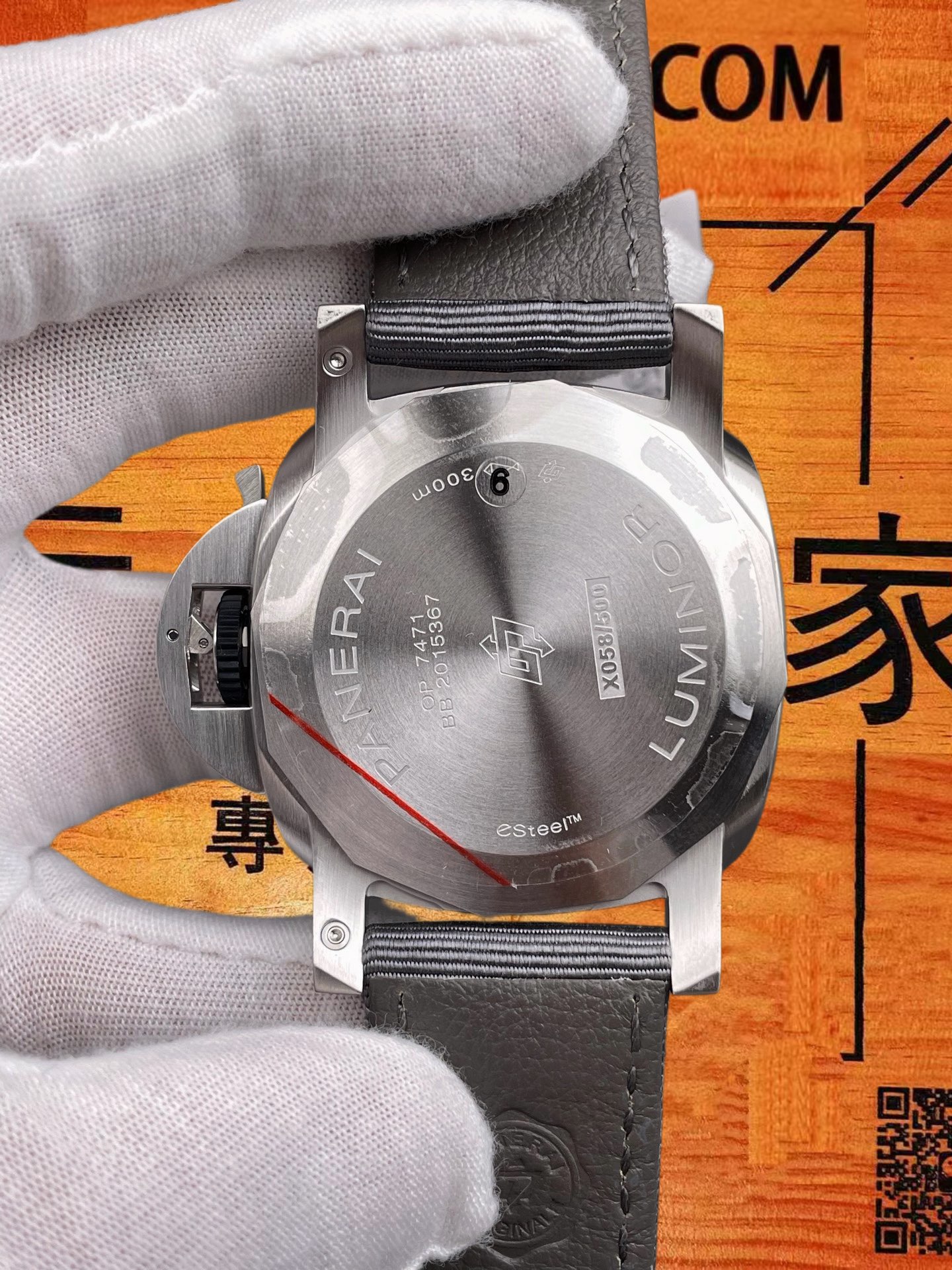 高仿沛納海-Luminor-PAM1358-灰盤-44mm 實拍 5