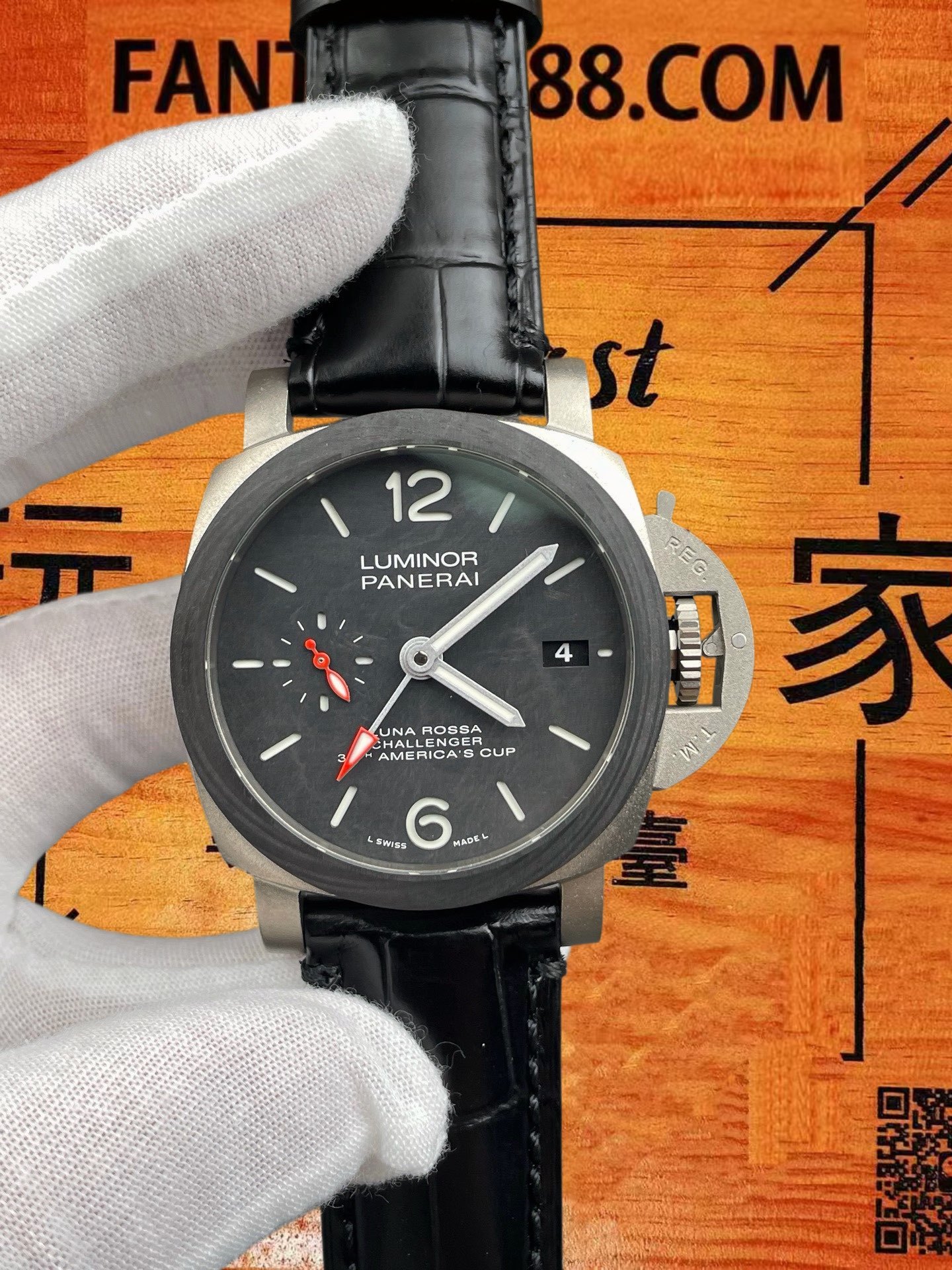 高仿沛納海-Luminor-PAM1096-噴沙鈦金屬-42mm