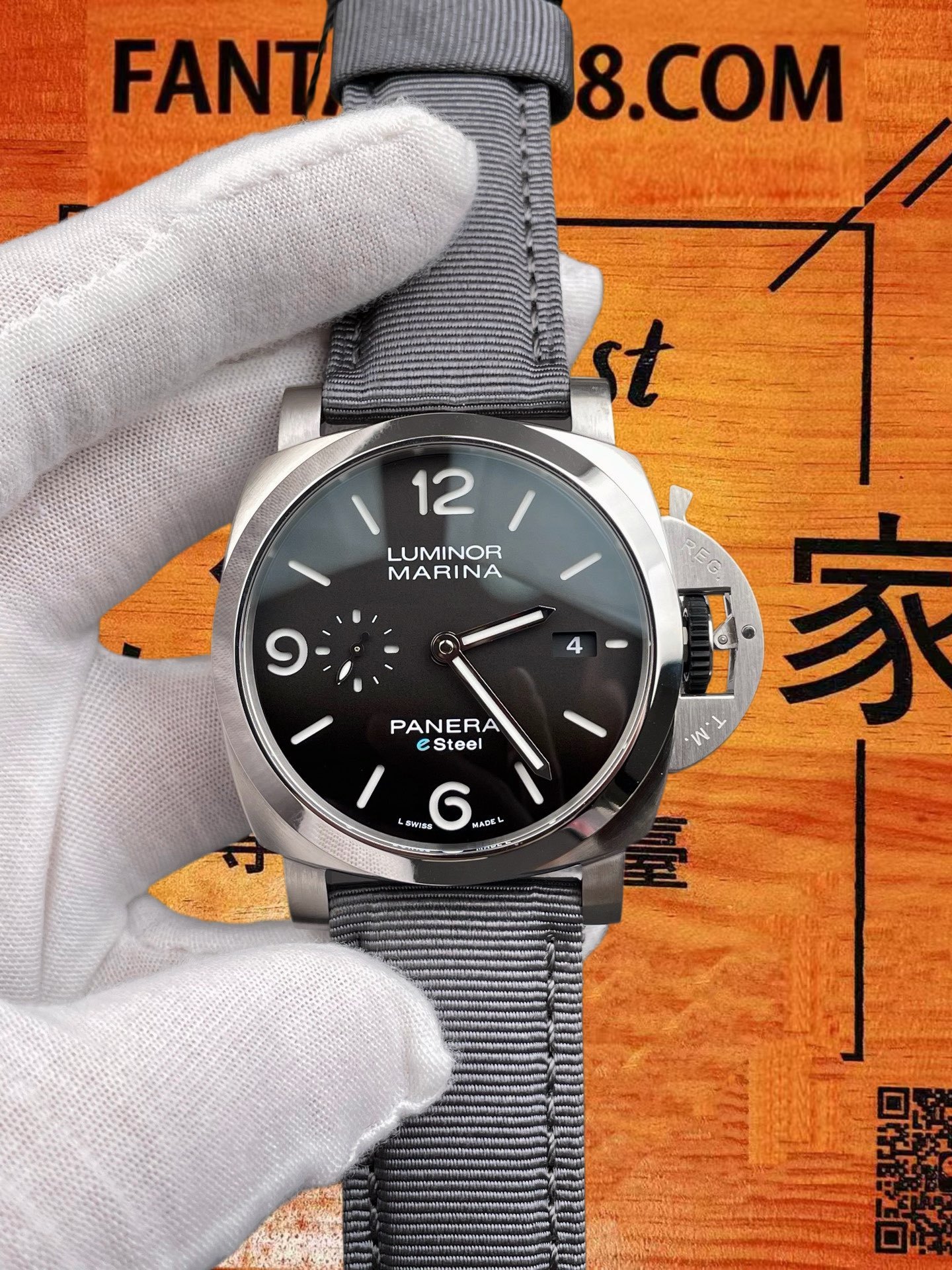 高仿沛納海-Luminor-PAM1358-灰盤-44mm