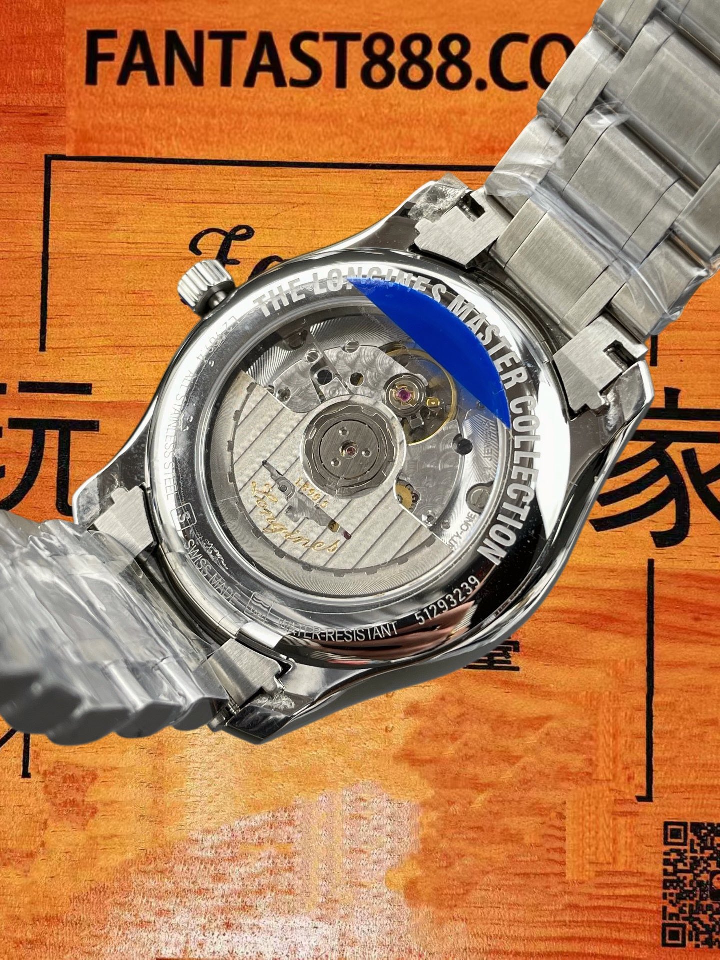 高仿浪琴-名匠-四針月相-40mm-602機 實拍 5