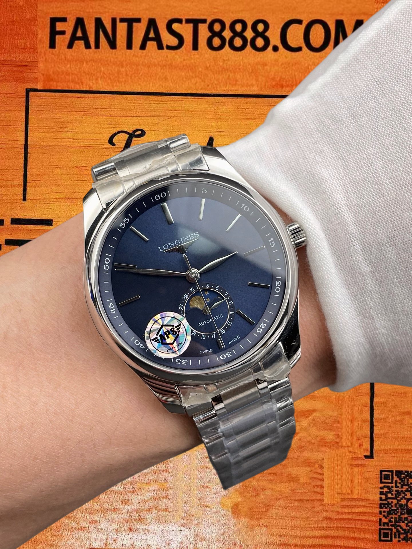 高仿浪琴-名匠-四針月相-40mm-602機 實拍 9
