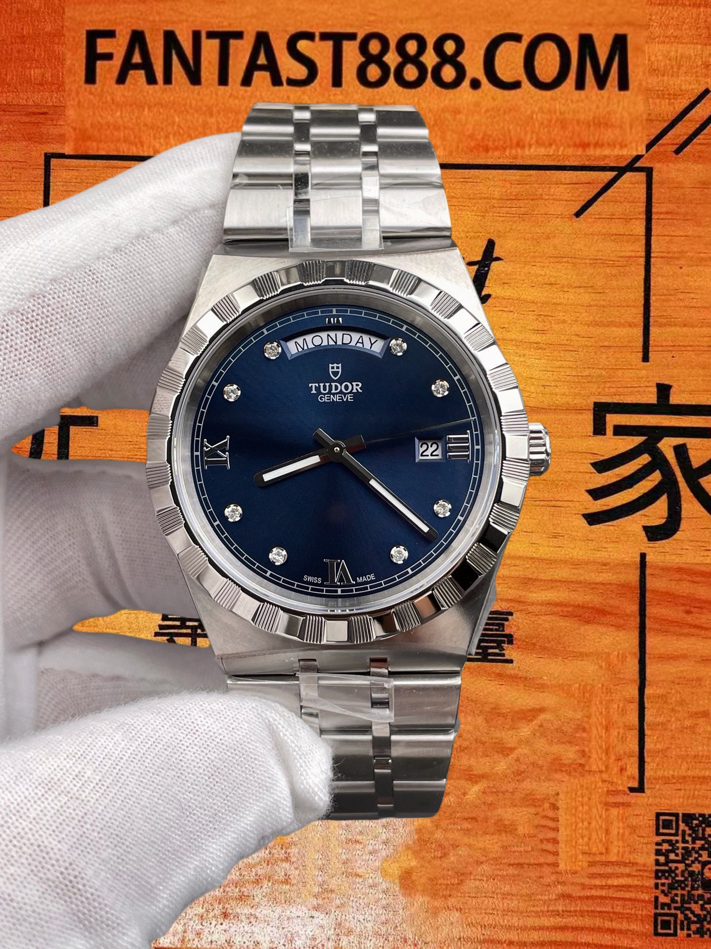 高仿帝舵-皇家系列-藍鑽-41mm-2834機 實拍 1