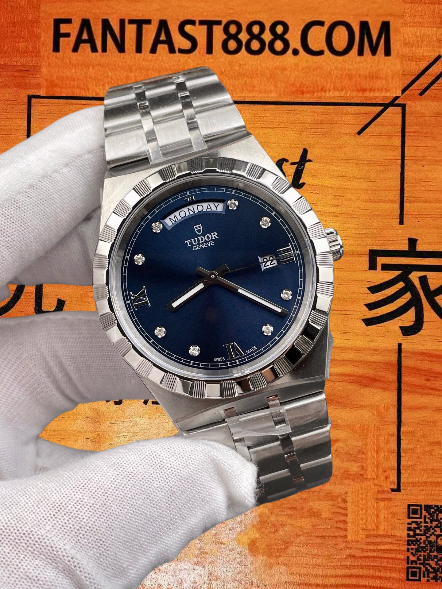 高仿帝舵-皇家系列-藍鑽-41mm-2834機 實拍 2