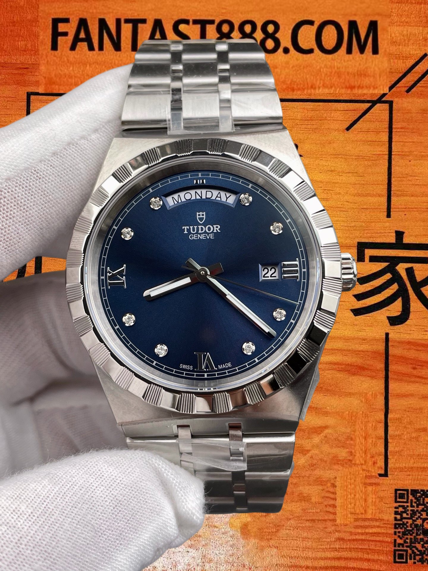 高仿帝舵-皇家系列-藍鑽-41mm-2834機 實拍 3