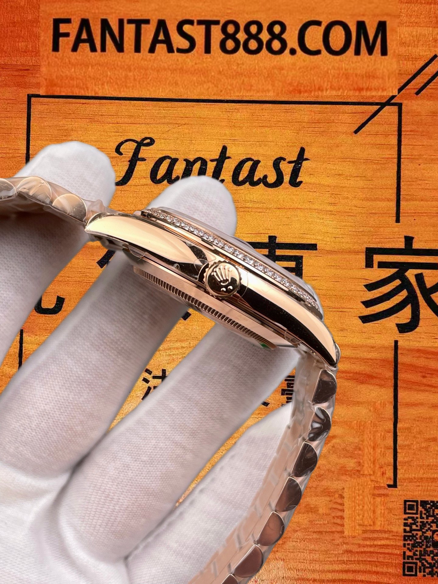 高仿勞力士-星期日志DD-咖啡冰糖-鑽圈-40mm-3255機 實拍 3