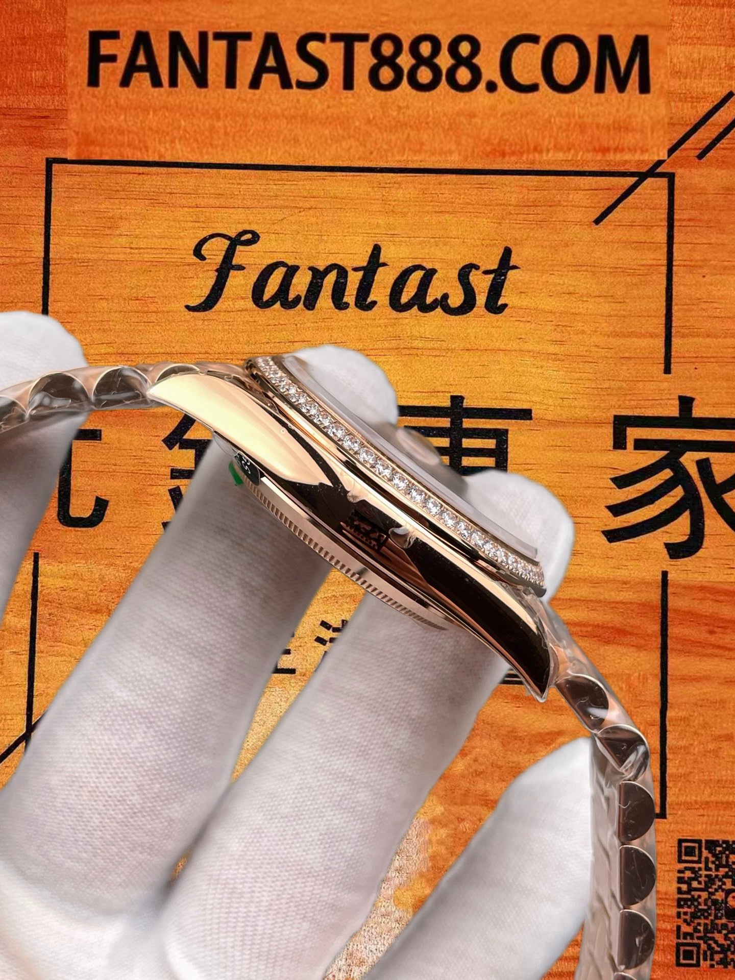 高仿勞力士-星期日志DD-咖啡冰糖-鑽圈-40mm-3255機 實拍 5