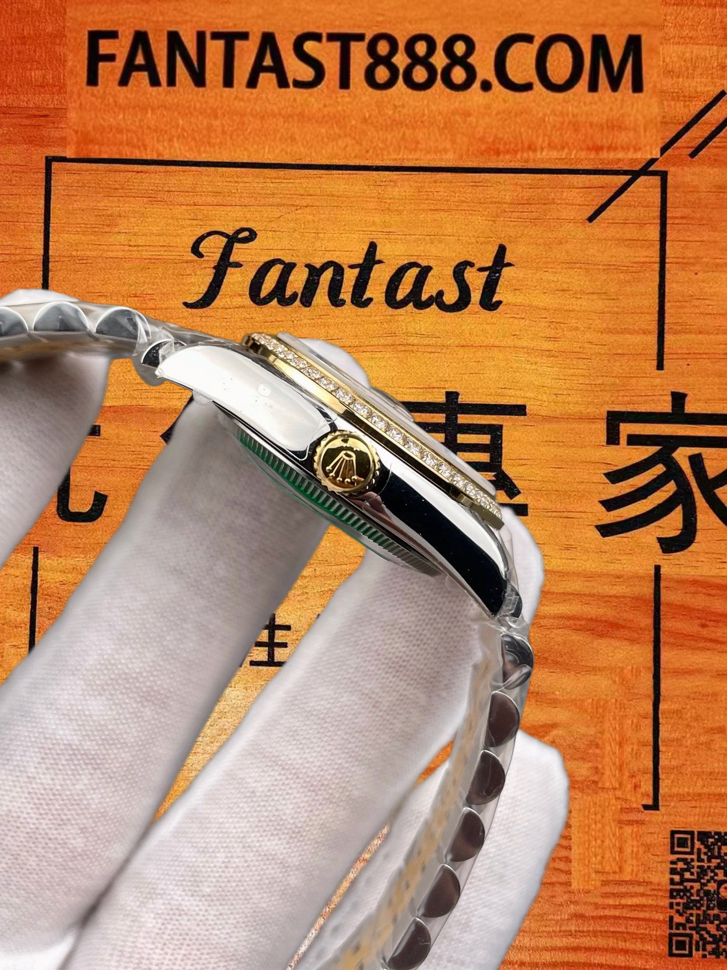 高仿勞力士-日誌型-綠盤間金鑽圈-31mm-2236機 實拍 6