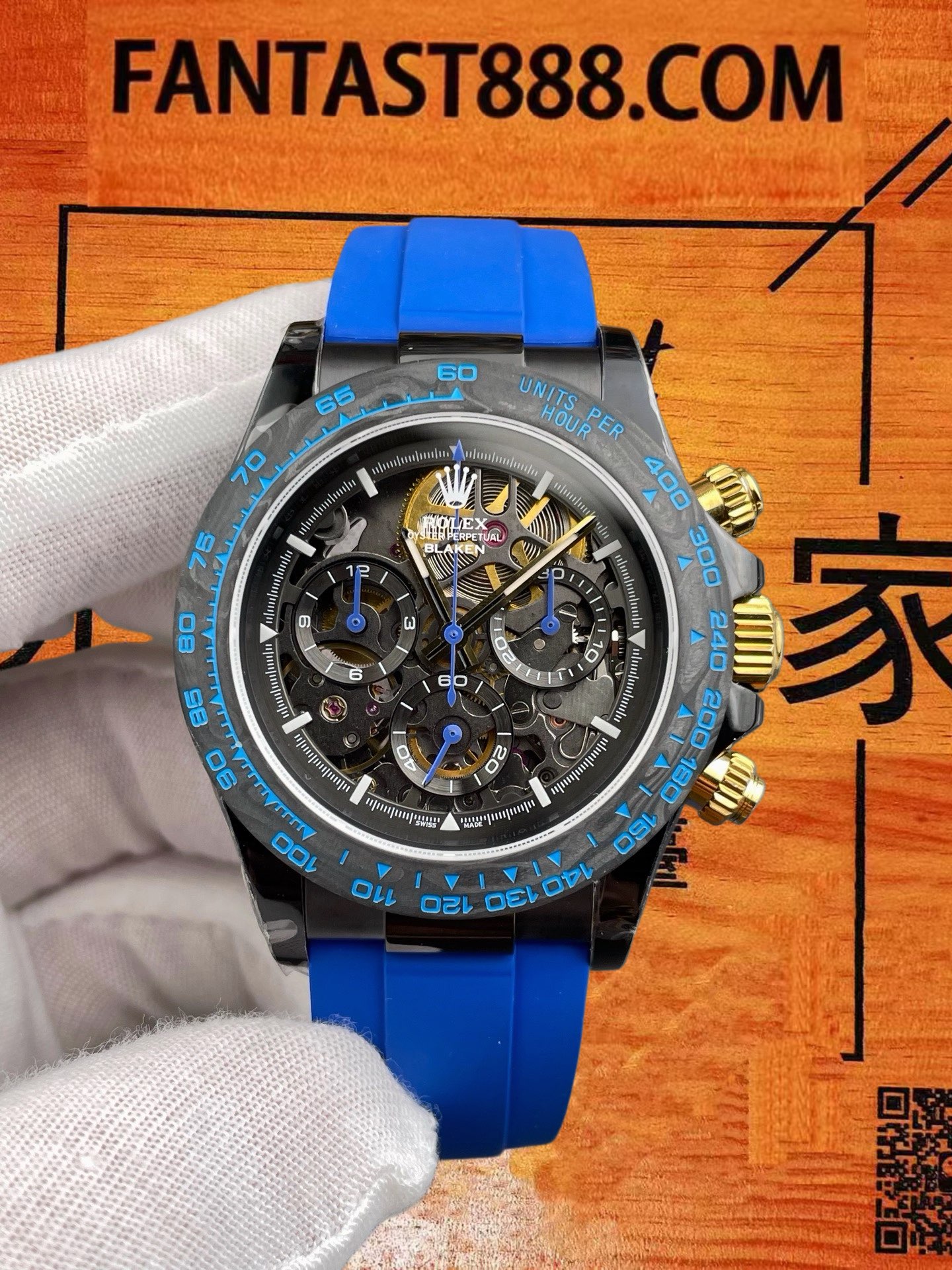 高仿勞力士-迪通拿-鏤空黑鋼-40mm-4801機 實拍 3