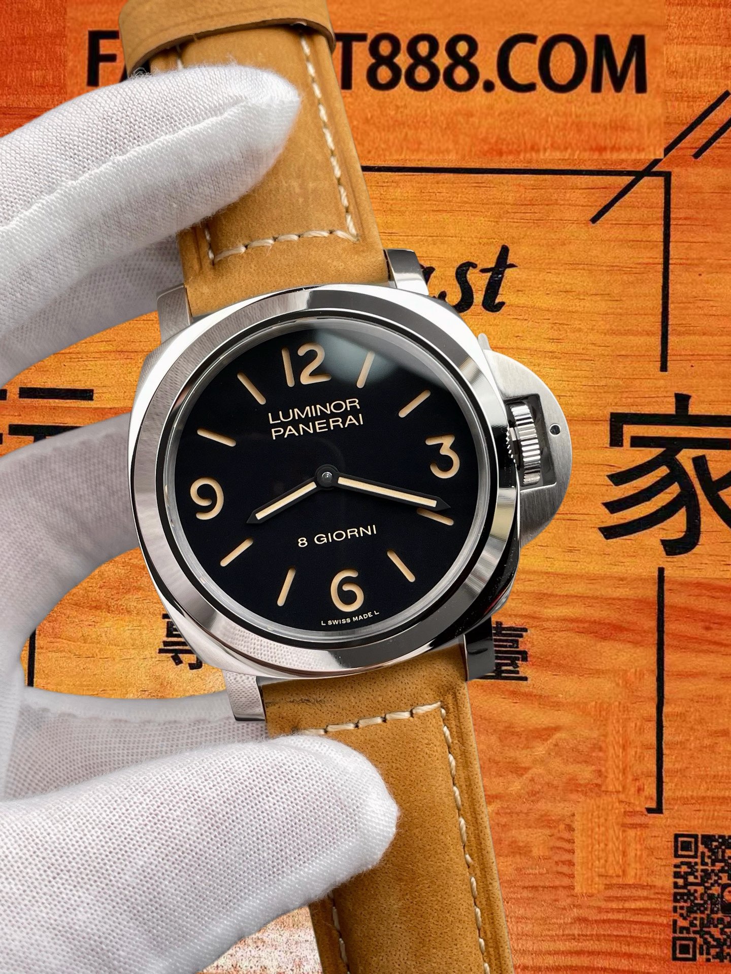 高仿沛納海-Luminor-PAM914-44mm-6497手動 實拍 2