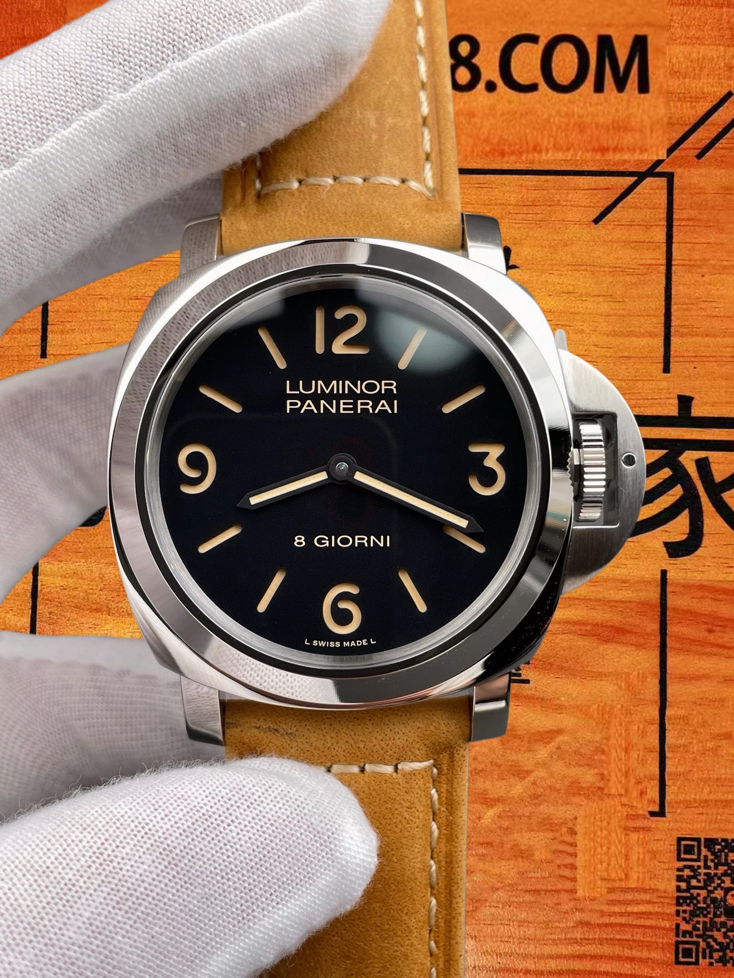 高仿沛納海-Luminor-PAM914-44mm-6497手動 實拍 3