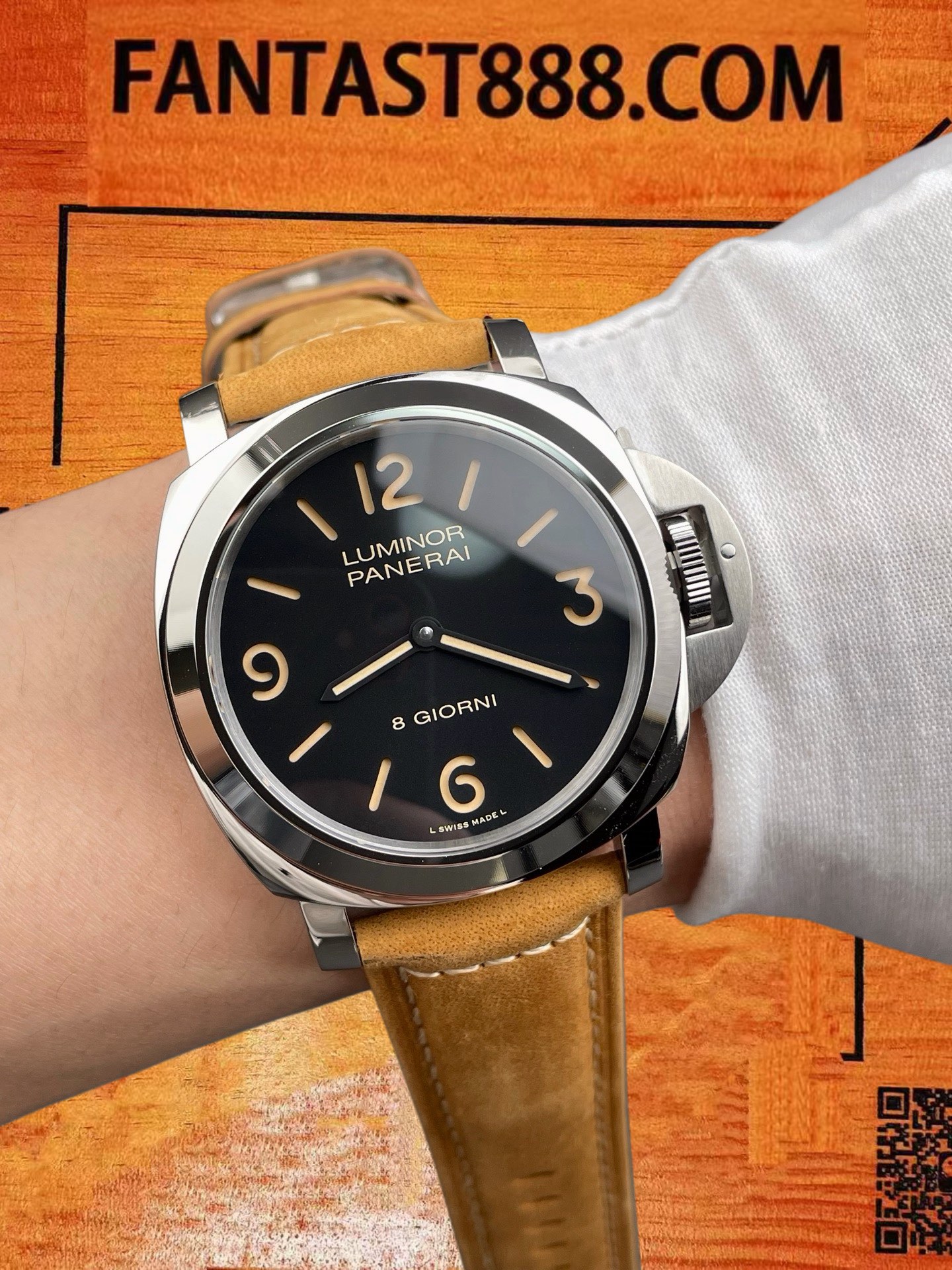 高仿沛納海-Luminor-PAM914-44mm-6497手動 實拍 9
