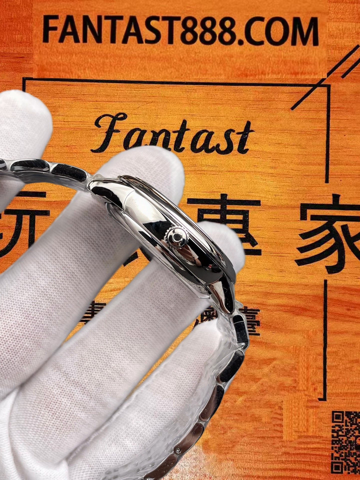 高仿歐米茄-蝶飛-黑針銀盤-34mm-2824機 實拍 6