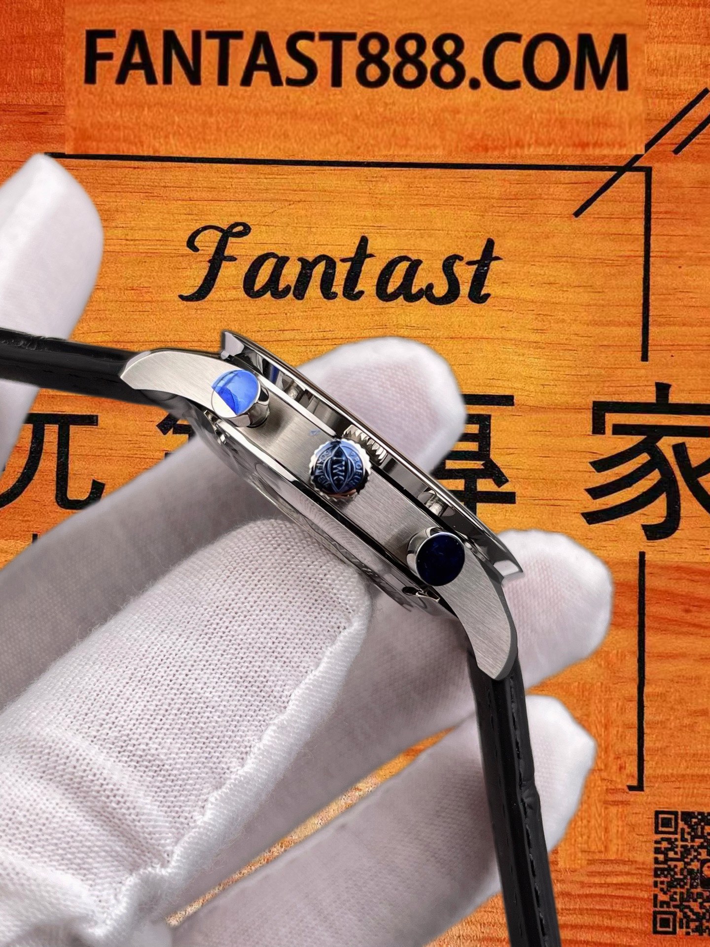 高仿IWC萬國-葡萄牙計時-藍盤密底-41mm-ZF廠 實拍 6