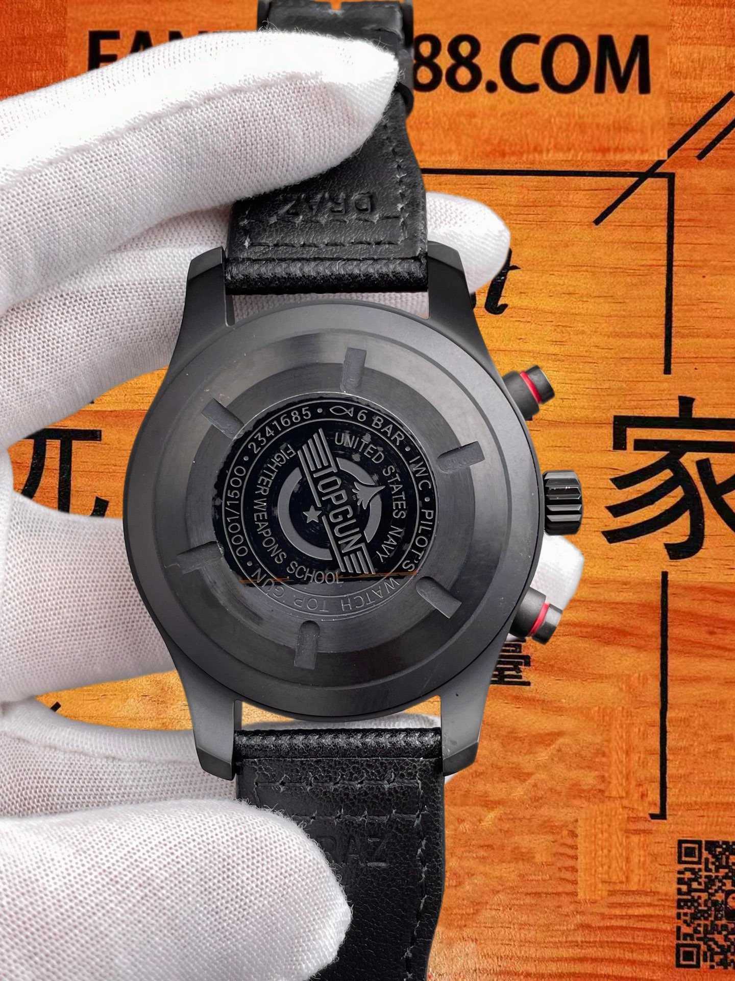 高仿IWC萬國-飛行員計時TopGun-黑陶瓷-44.5mm-V3版 實拍 5