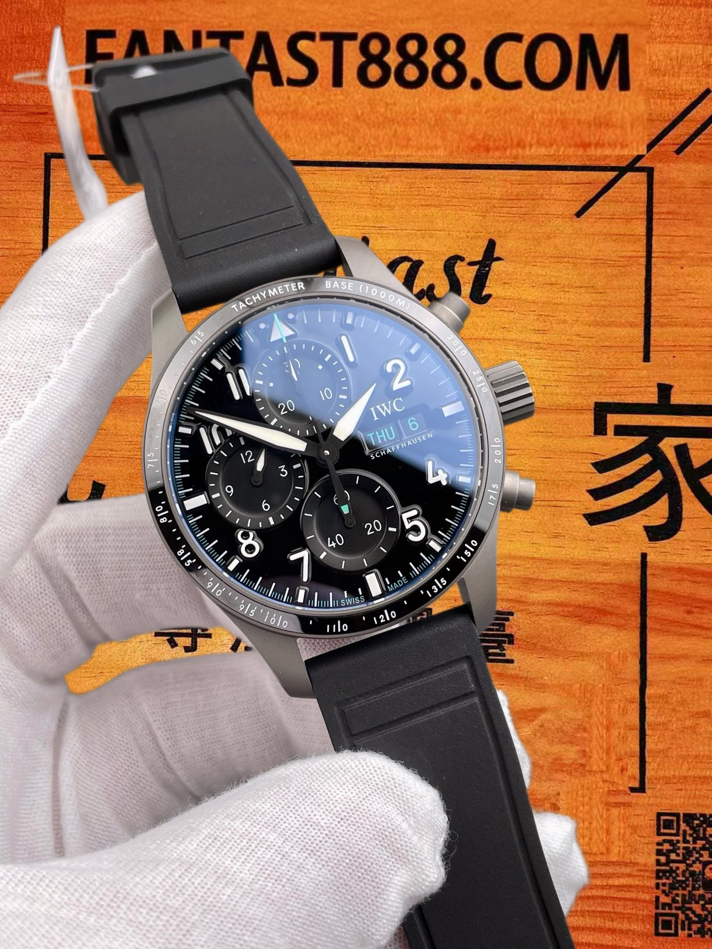 高仿IWC萬國-飛行員計時-黑盤-41mm-BLS廠 實拍 2