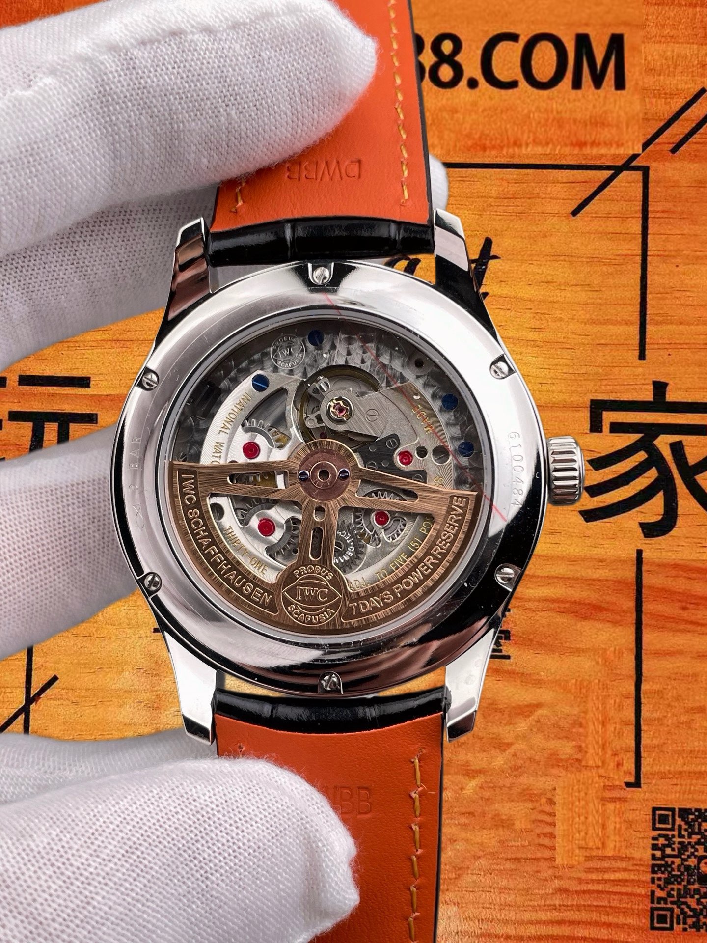 高仿IWC萬國-葡萄牙萬年曆-黑盤鋼殼-42mm-APS廠 實拍 4