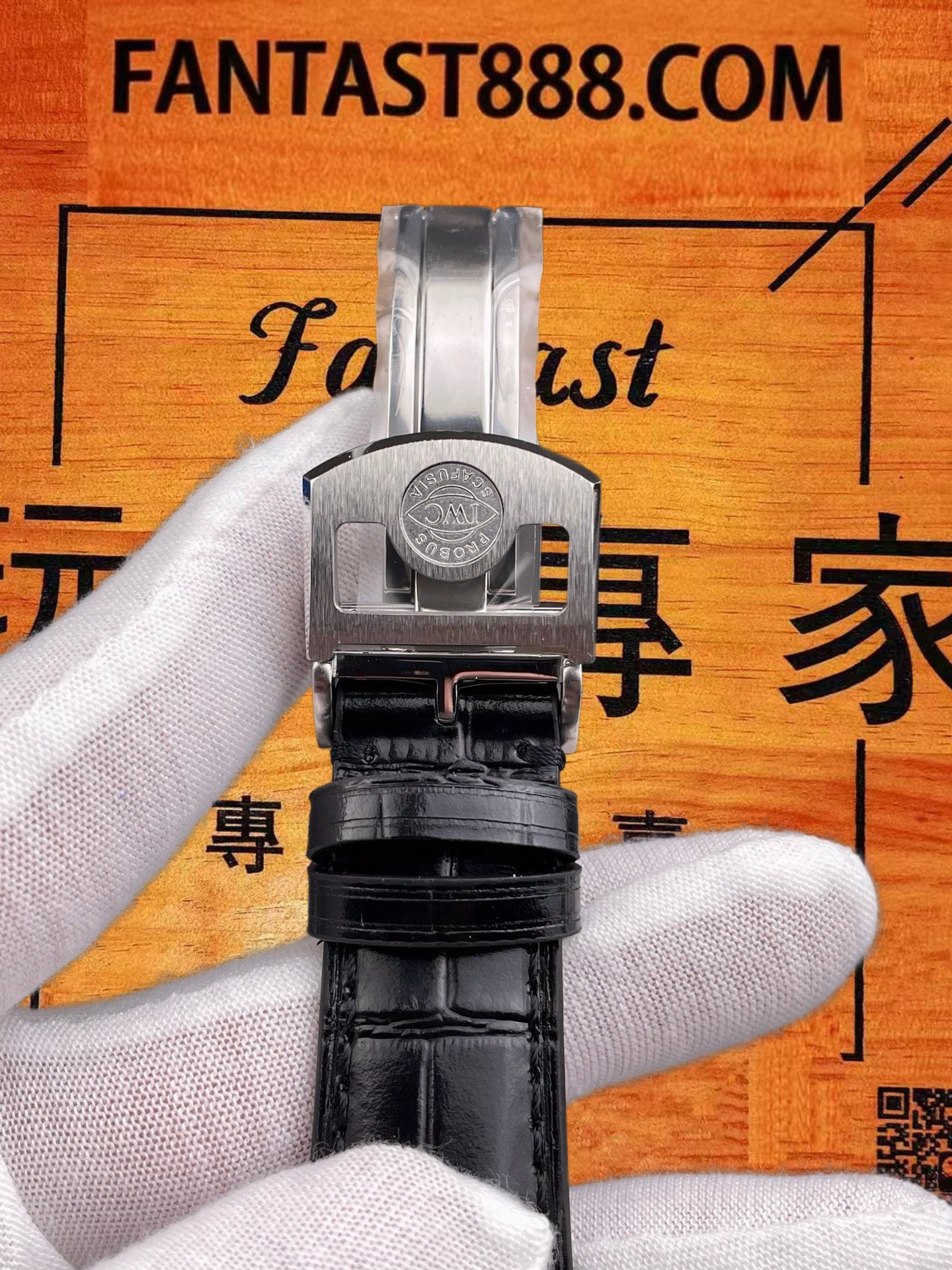 高仿IWC萬國-葡萄牙萬年曆-黑盤鋼殼-42mm-APS廠 實拍 6