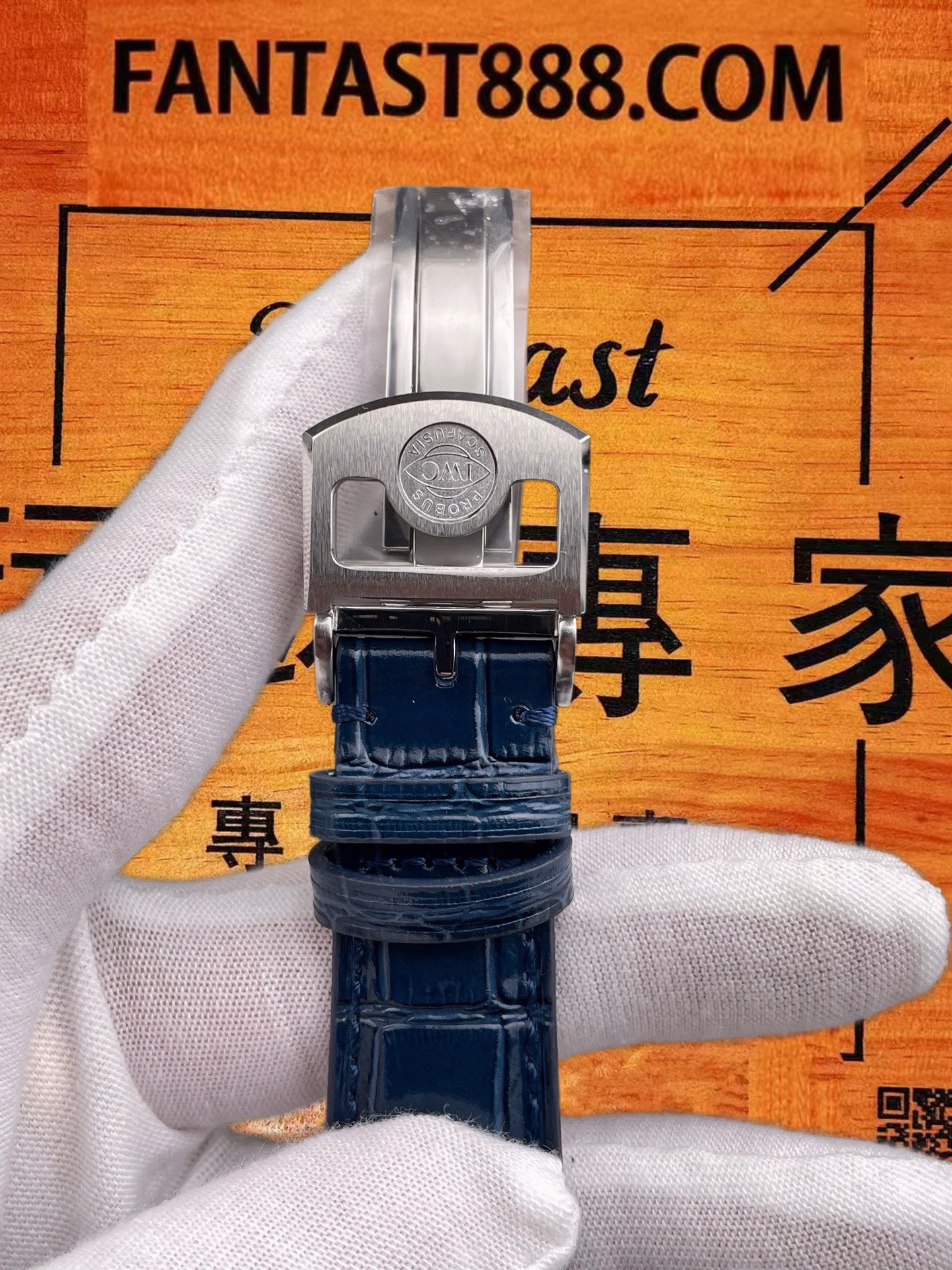 高仿IWC萬國-葡萄牙萬年曆-藍盤鋼殼-42mm-APS廠 實拍 7