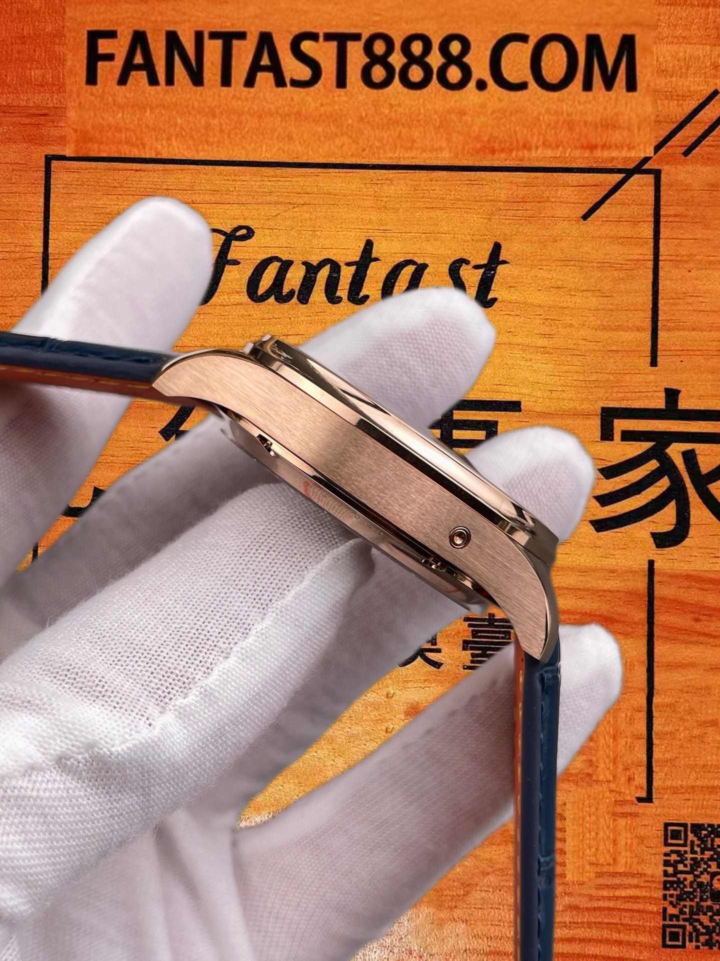 高仿IWC萬國-葡萄牙萬年曆-藍盤玫瑰金-42mm-APS廠 實拍 4